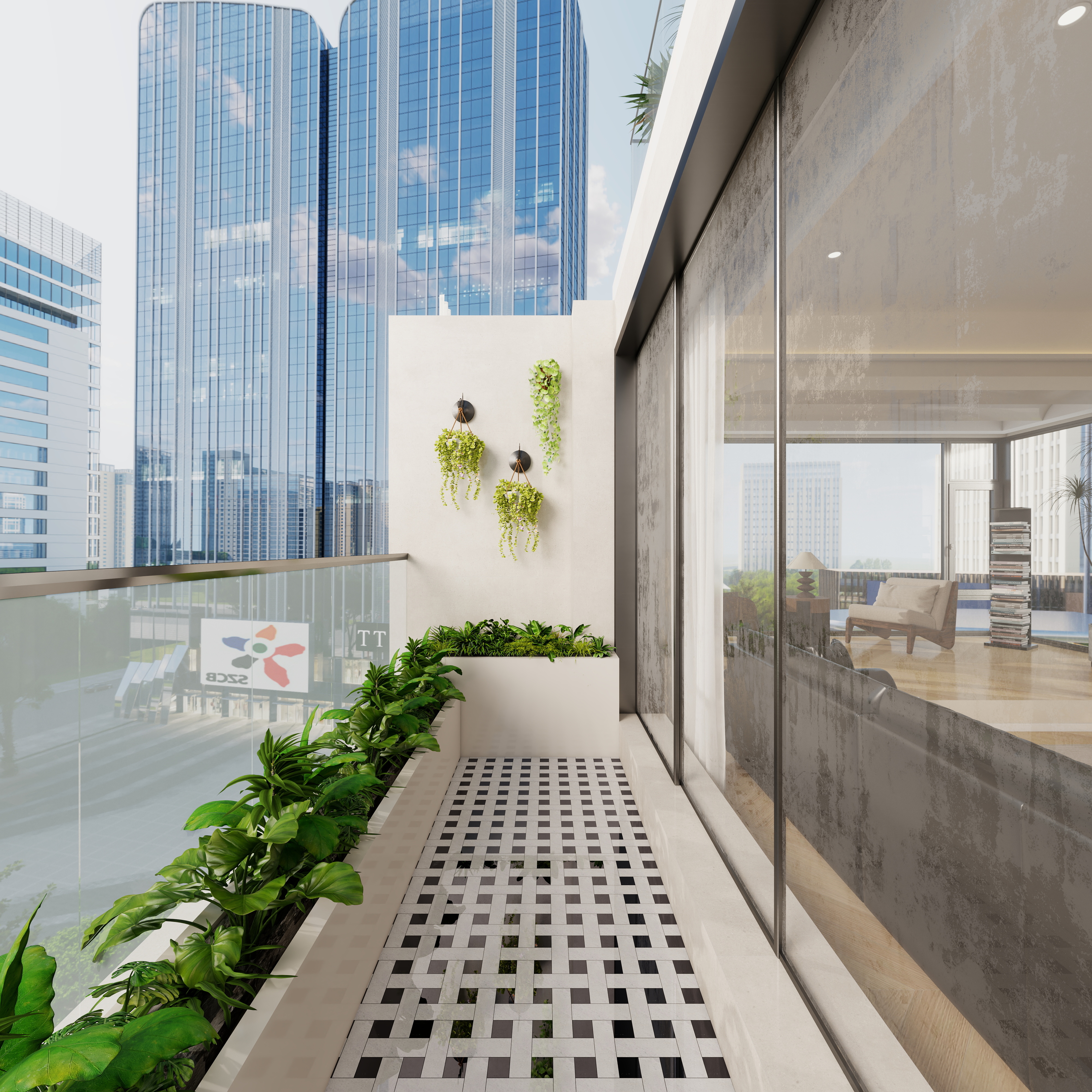 李佳洋-翡丽和鸣一层露台装修效果图第3张