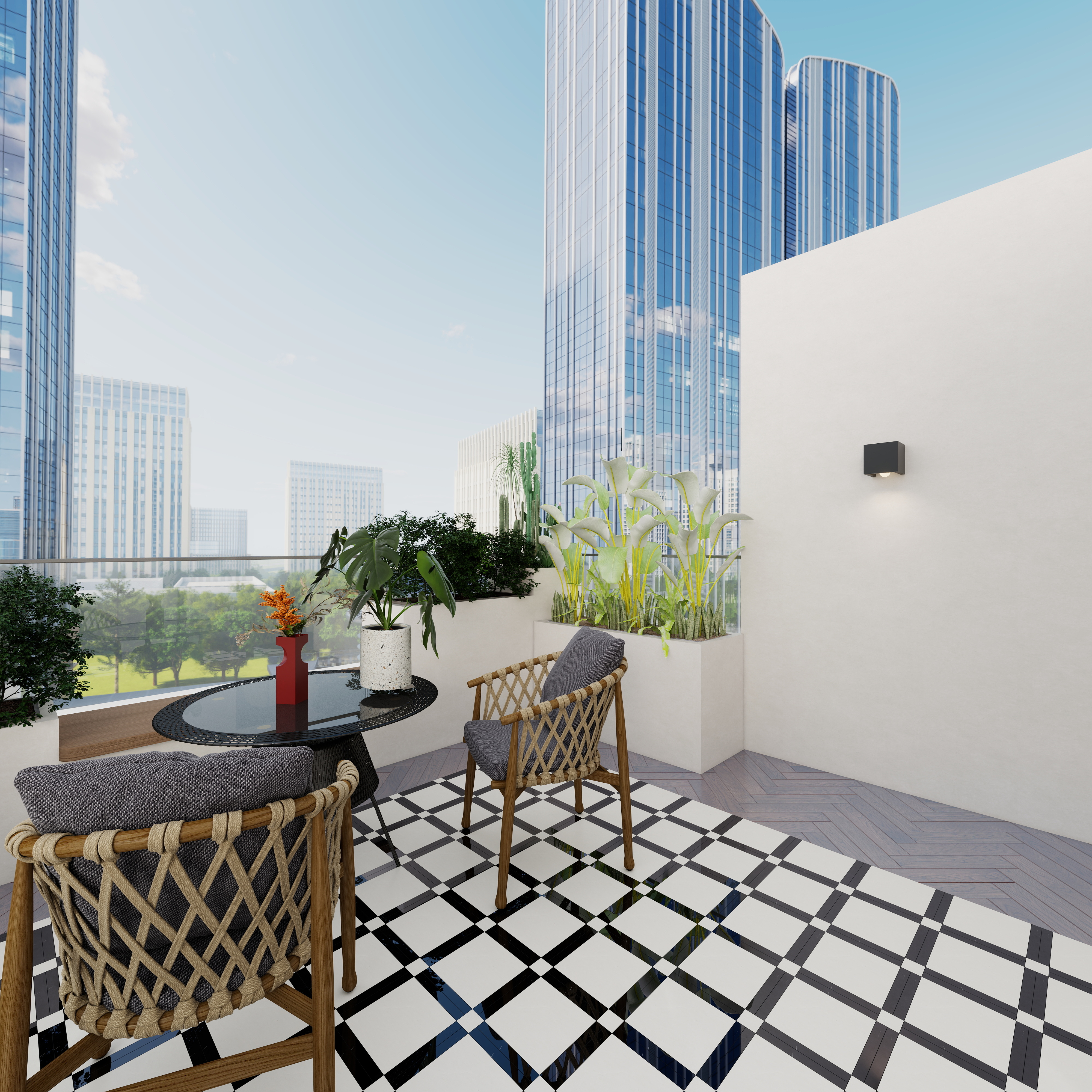 李佳洋-翡丽和鸣二层露台装修效果图第5张