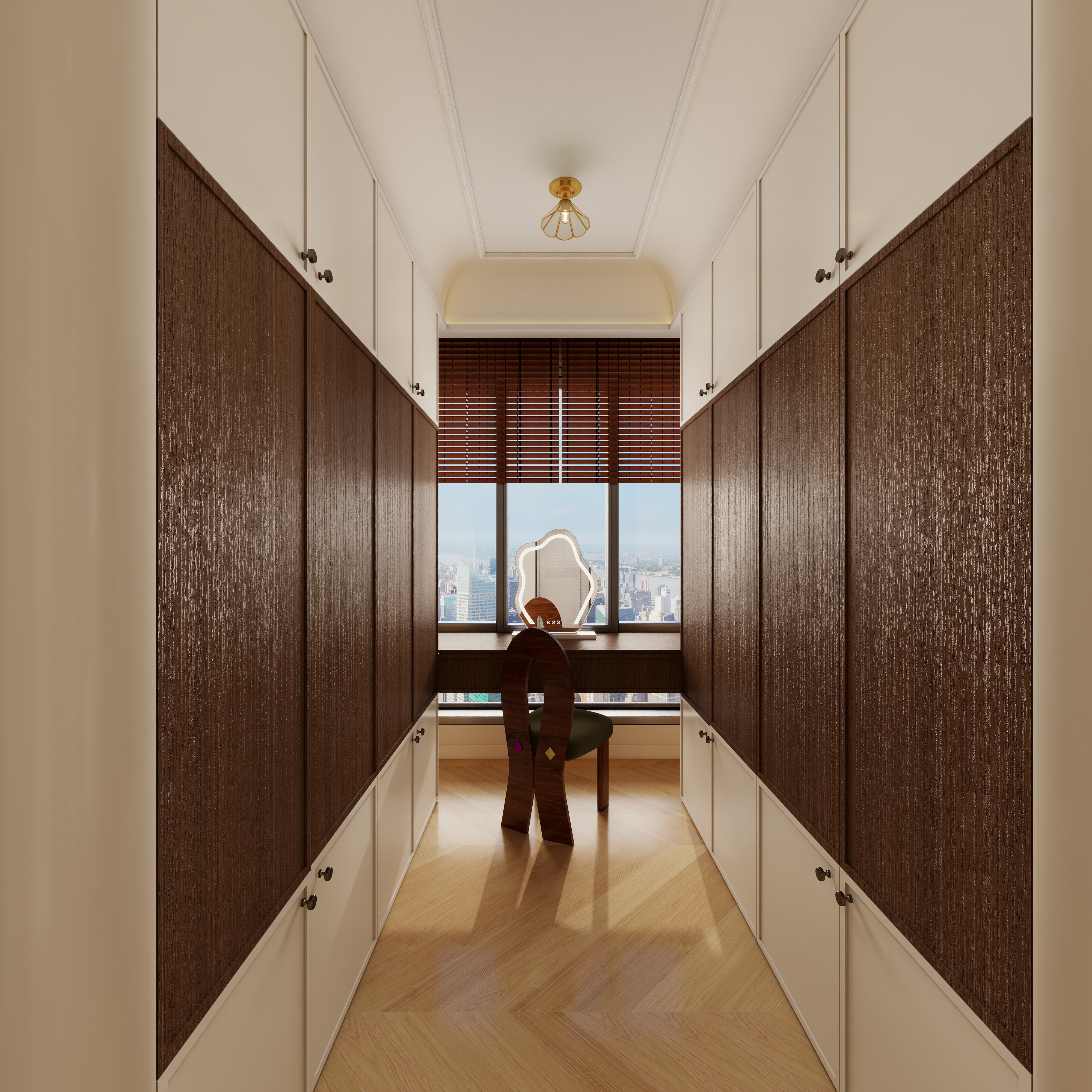 李佳洋-翡丽和鸣二层步入式衣柜装修效果图第4张