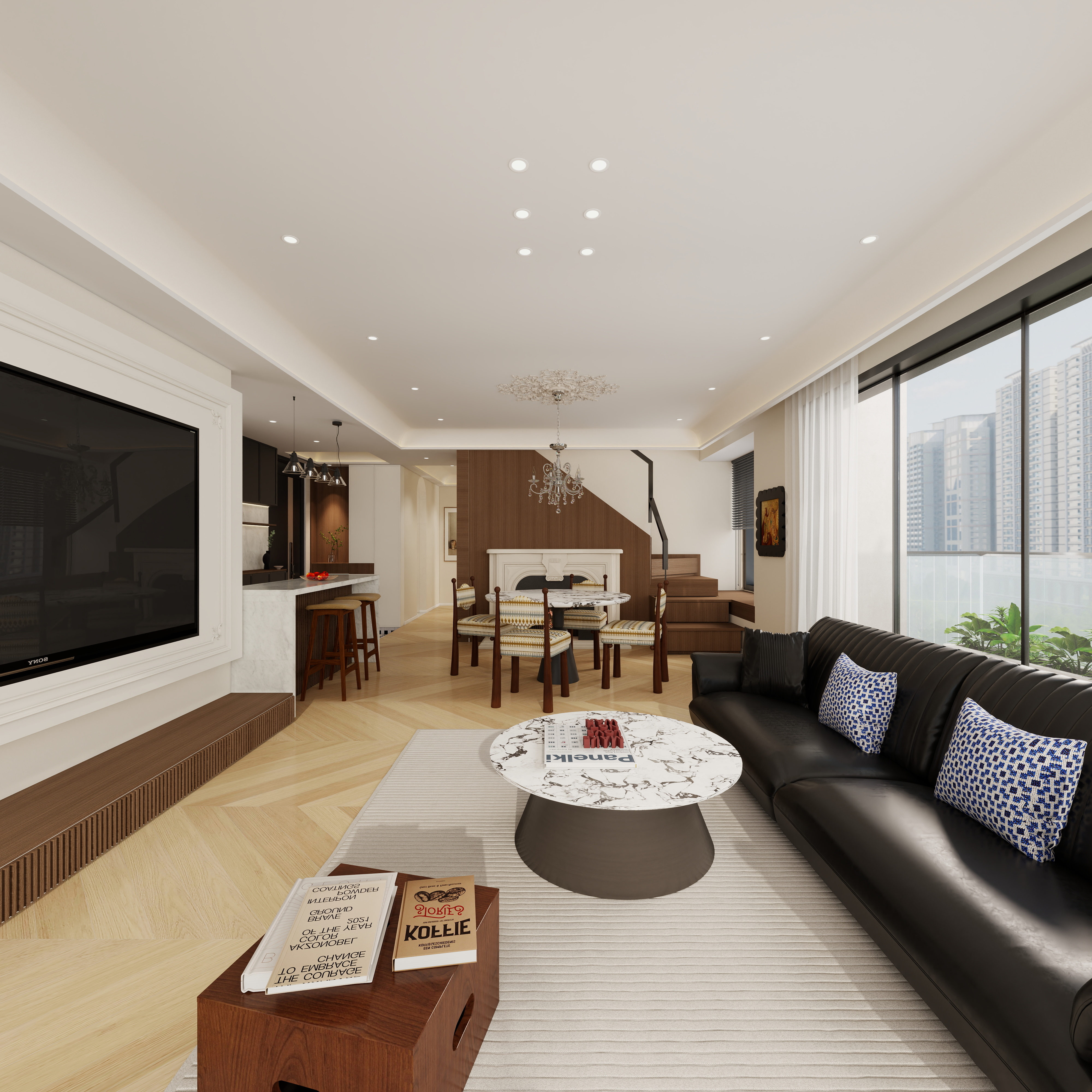 李佳洋-翡丽和鸣一层阳台装修效果图第3张