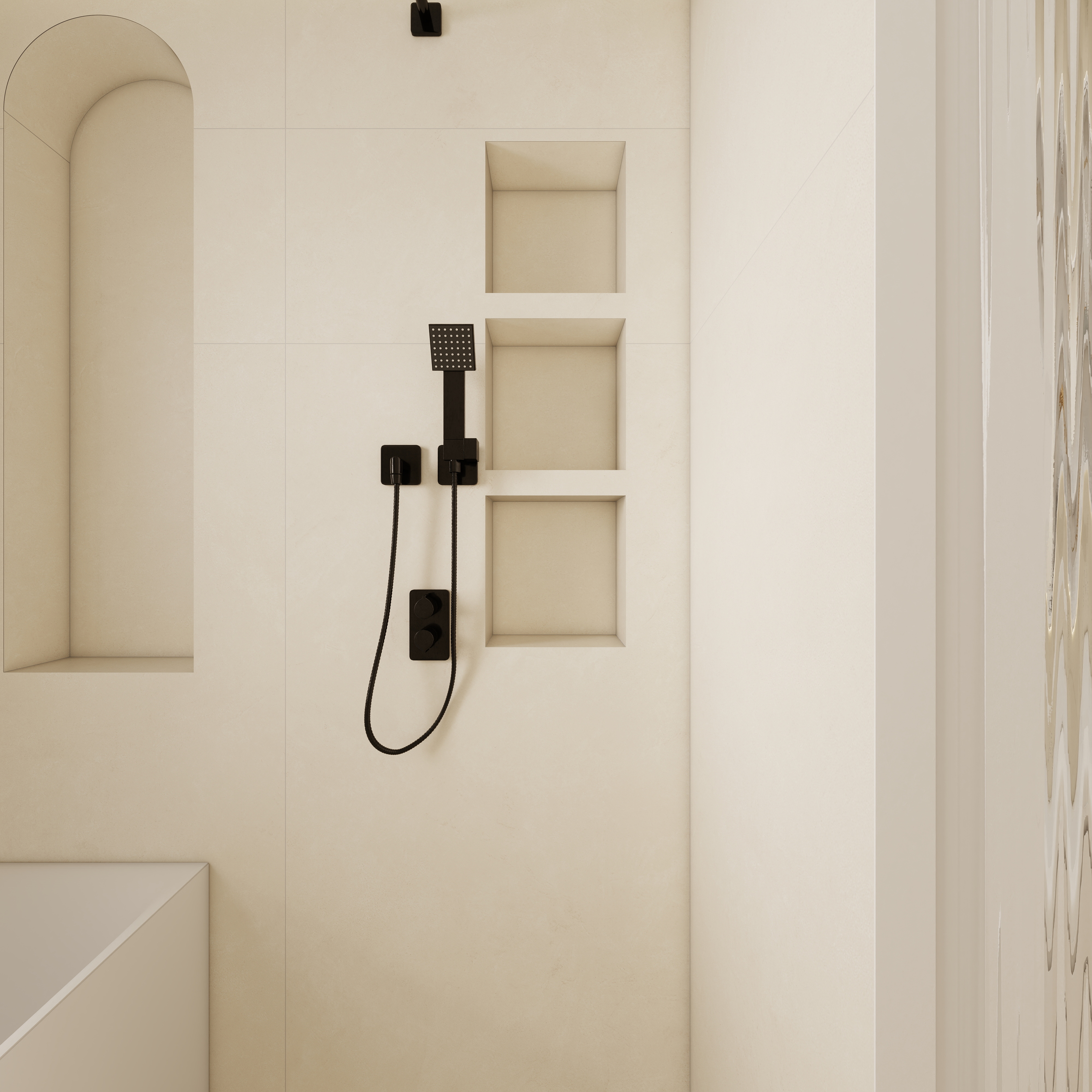 李佳洋-翡丽和鸣一层淋浴区装修效果图第3张