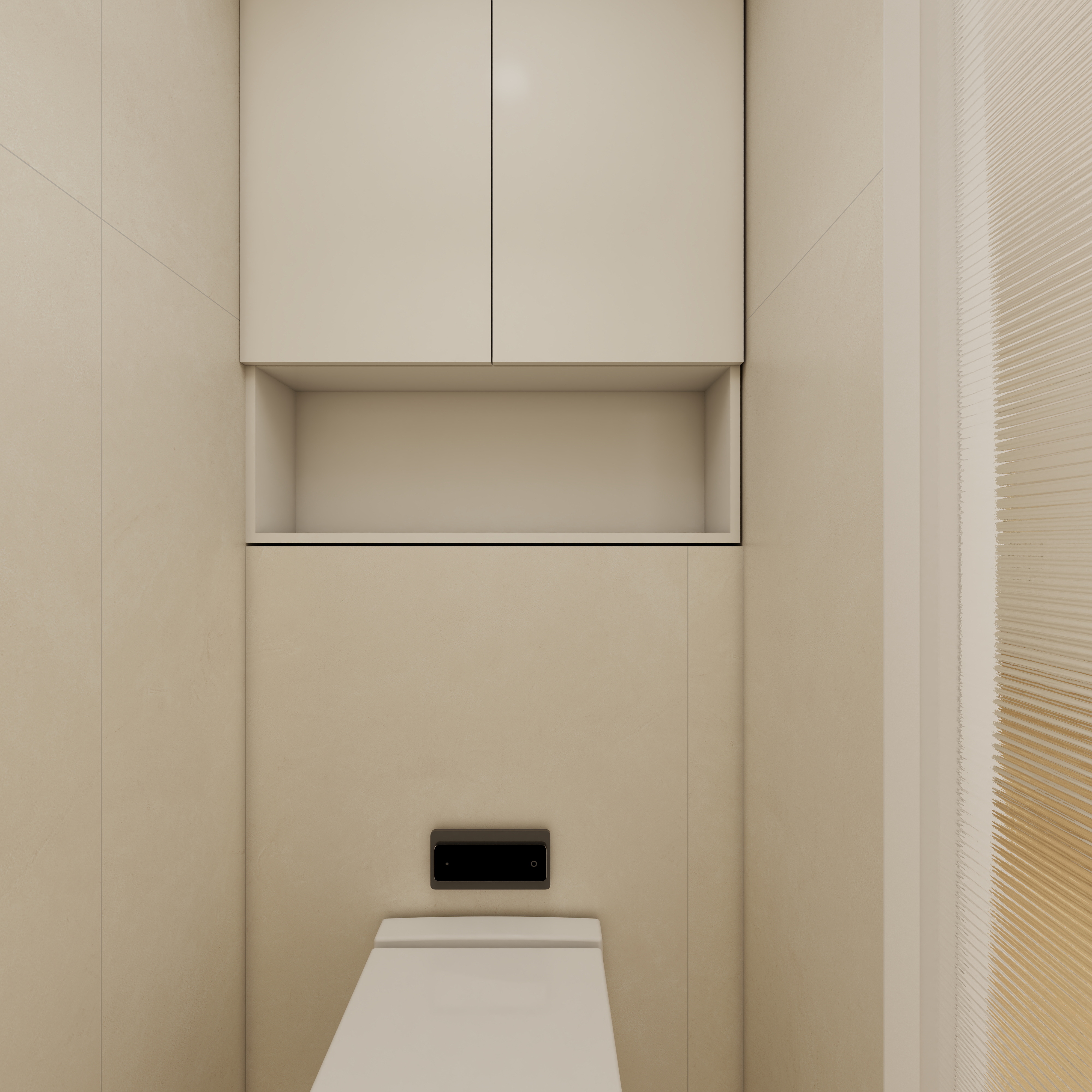 李佳洋-翡丽和鸣一层如厕区装修效果图第3张