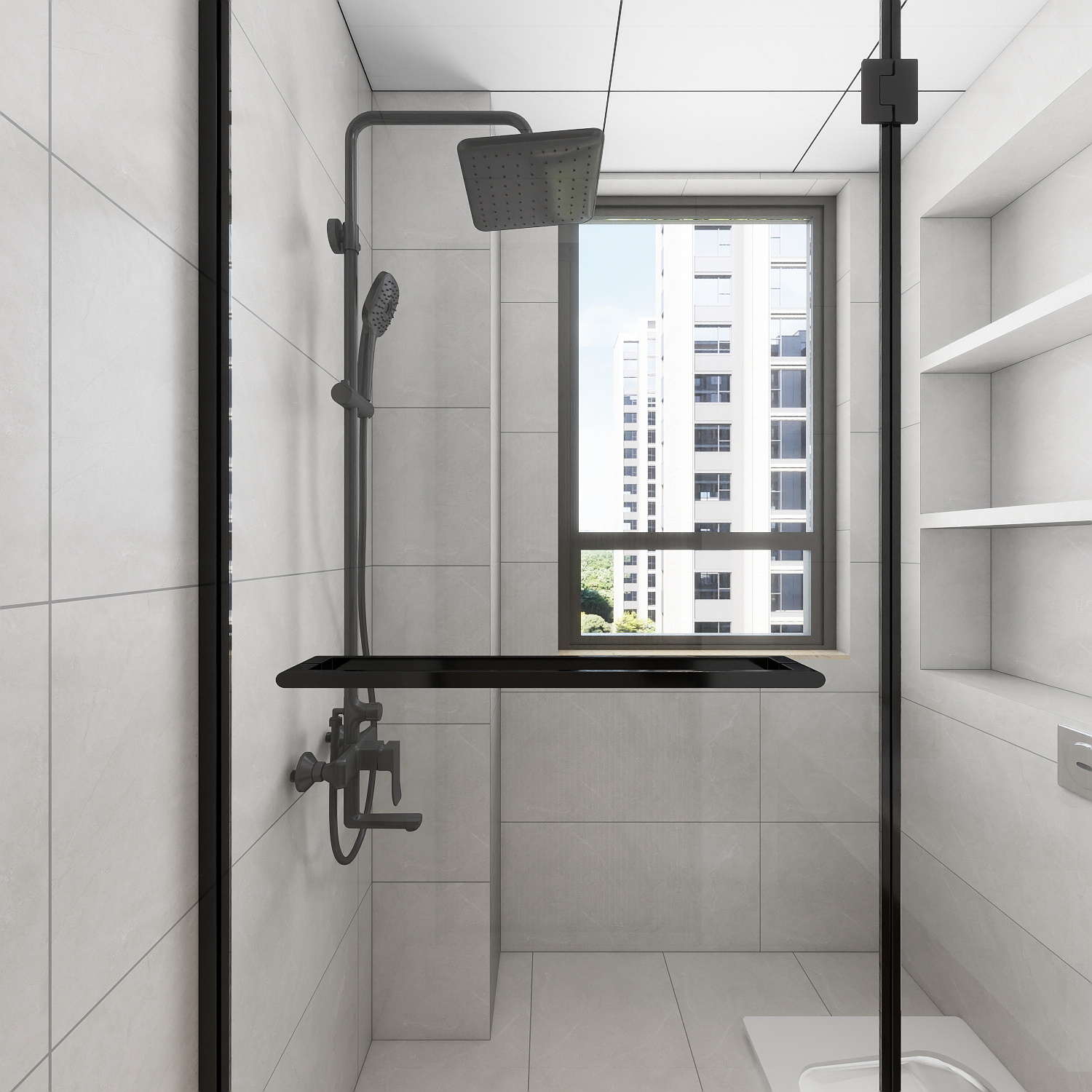 艺雅丽-143平意式极简   一层卫生间装修效果图第5张