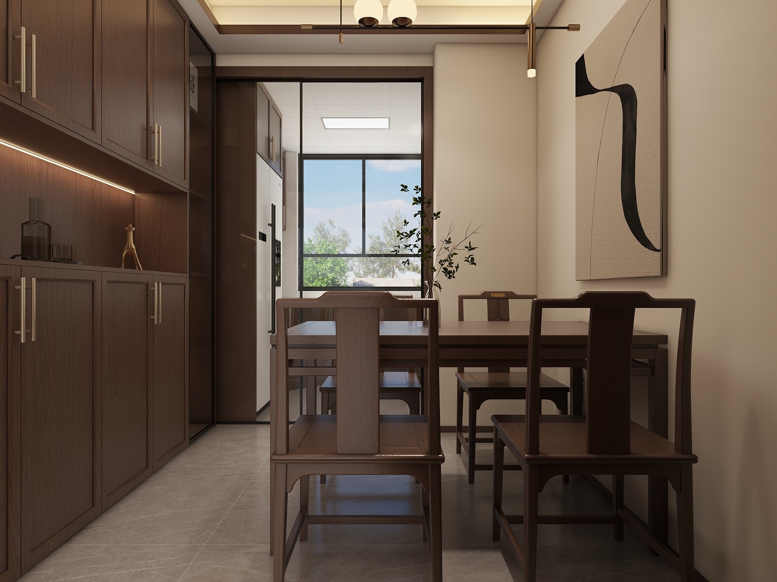 湛智华-新中式116平4房装修效果图