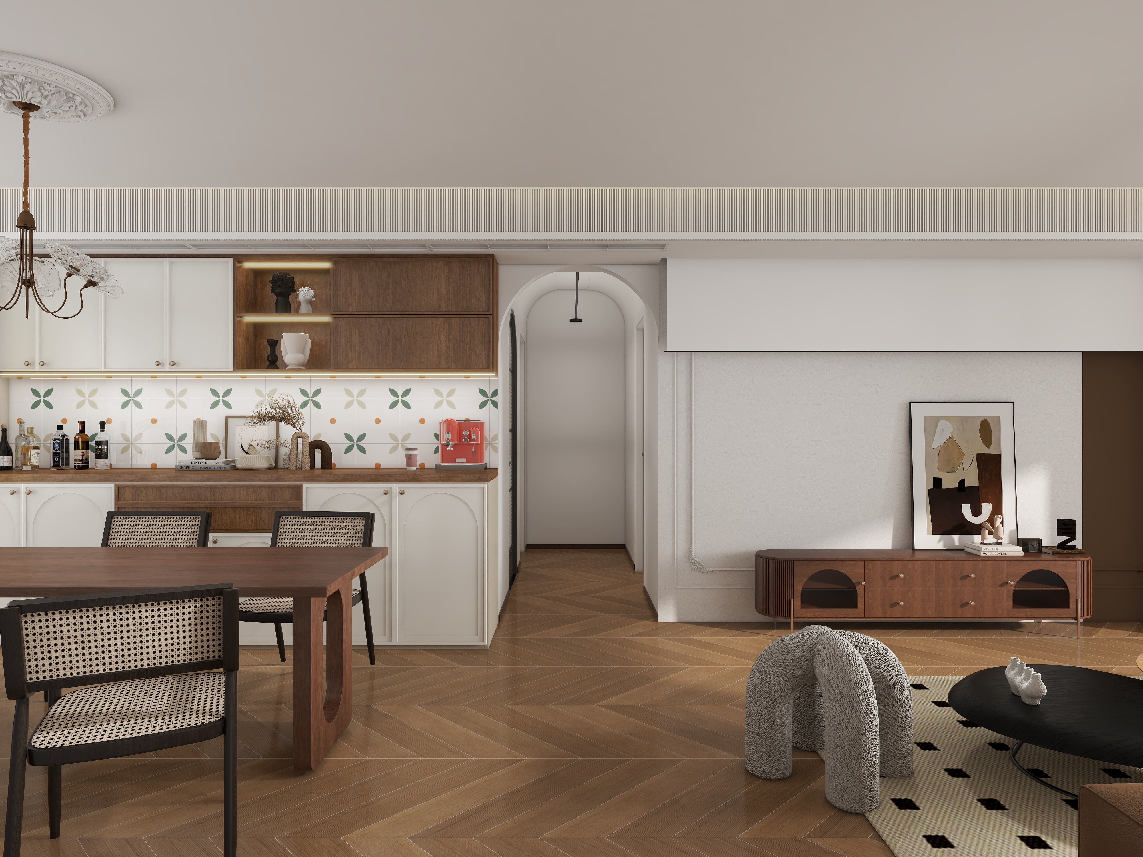 超级的欧-轻法式-复古装修效果图