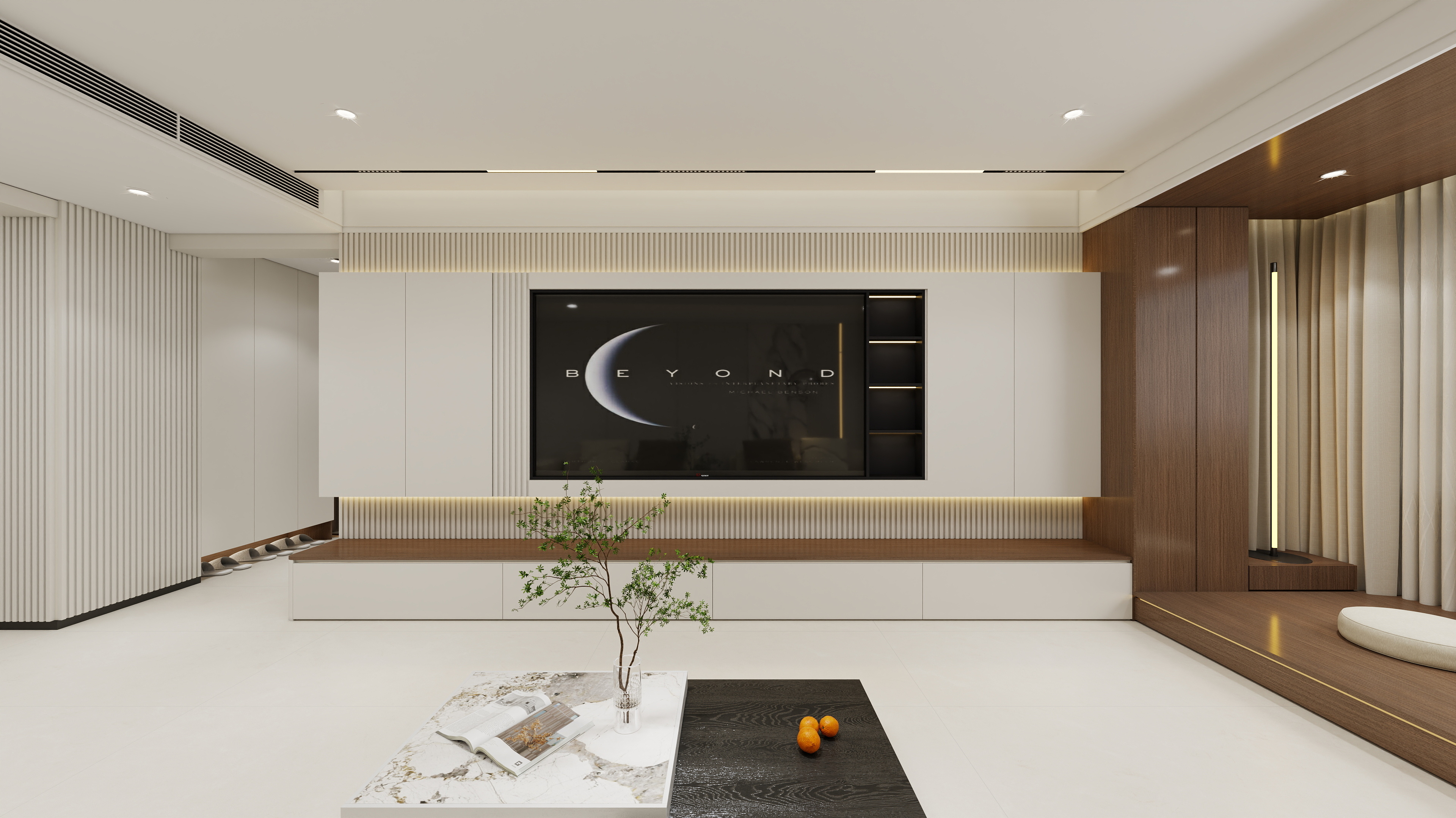 沈阳设计师麦粒-125平方米三室两厅两卫现代简约风-装修设计方案