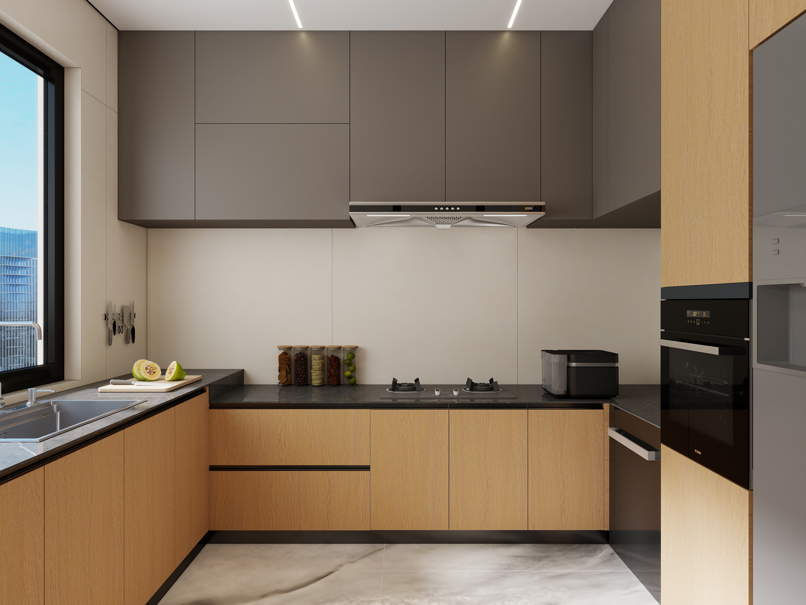 李青越-359方三层现代极简风格别墅装修效果图