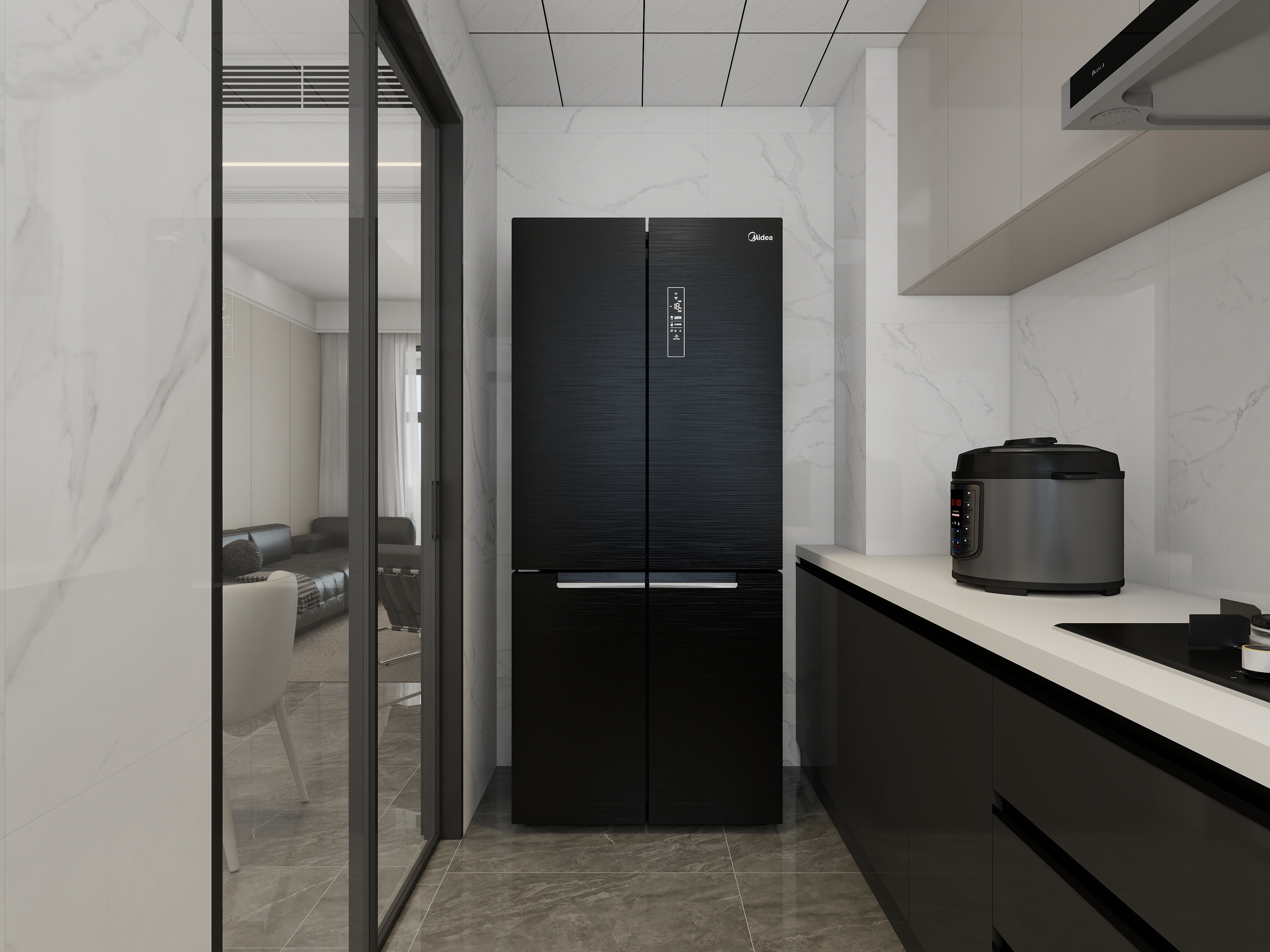 李青越-149平现代风格四室装修效果图