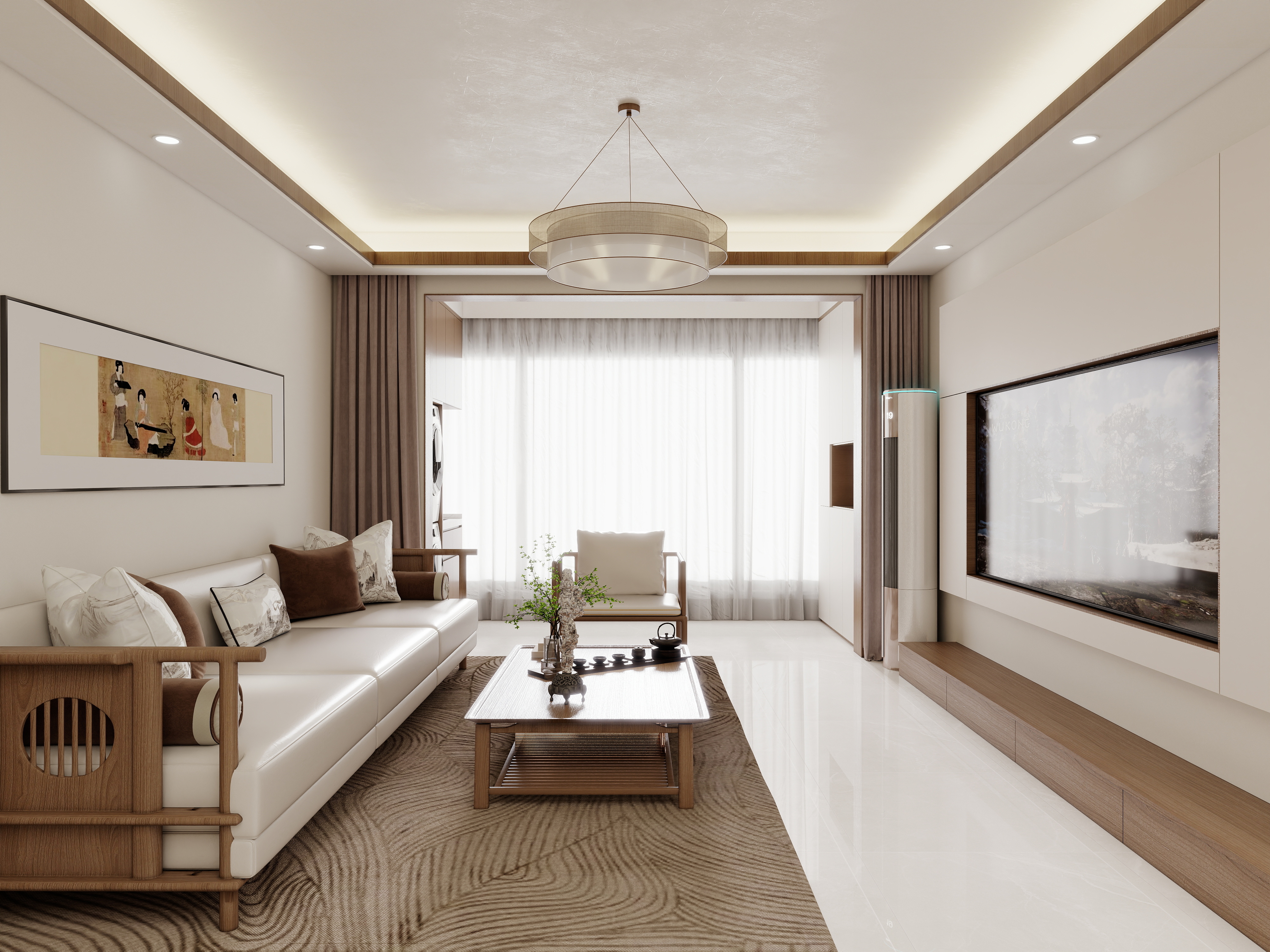 壹诺设计工作室-宋式美学 装修效果图