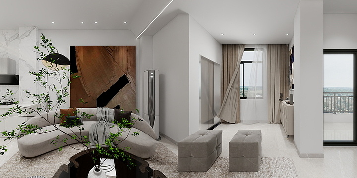 Designer阿陆-黄埠自建房翻新林小姐雅居-装修设计方案