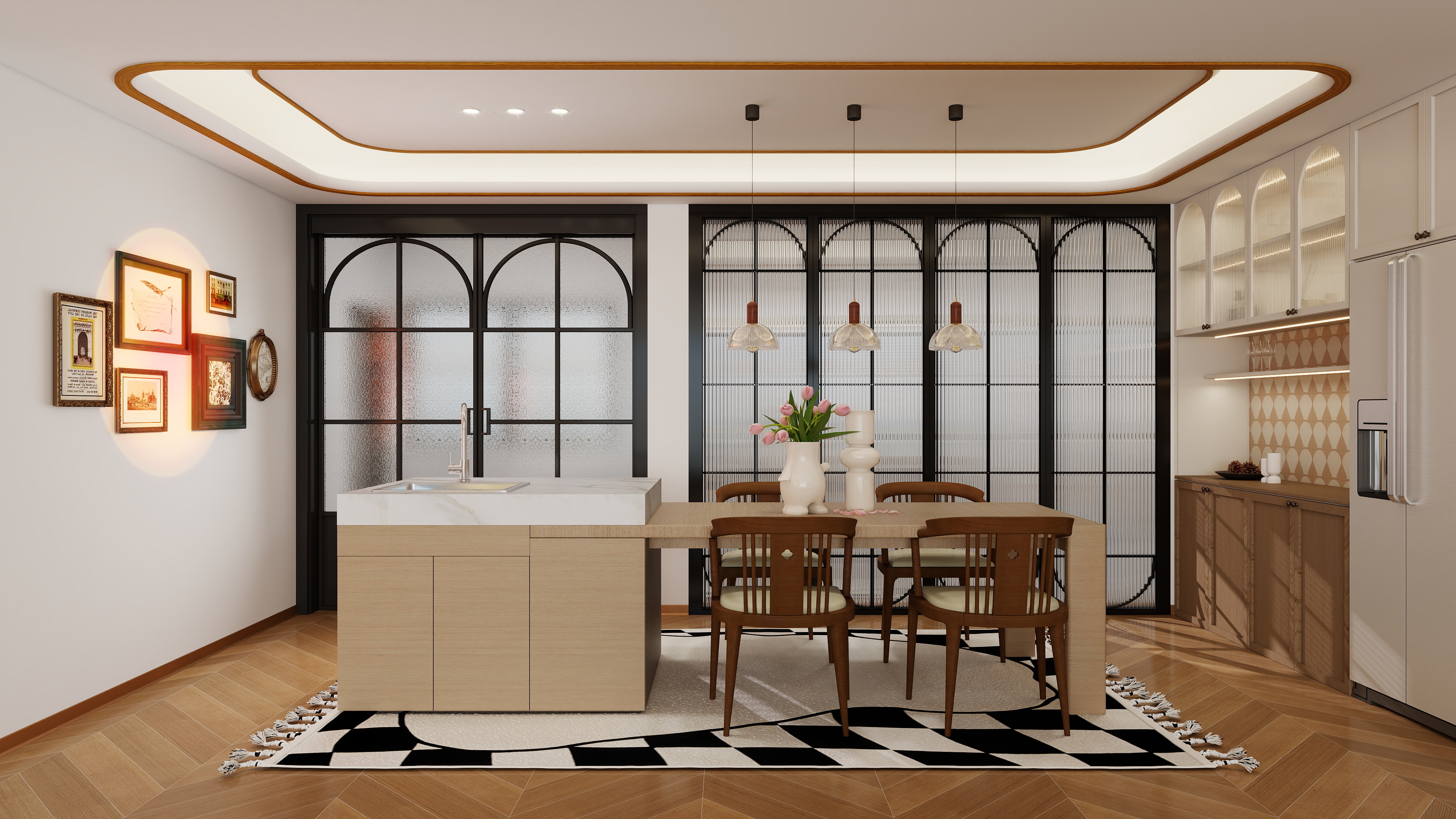 许裕金-龙湖舜山府中古风装修效果图