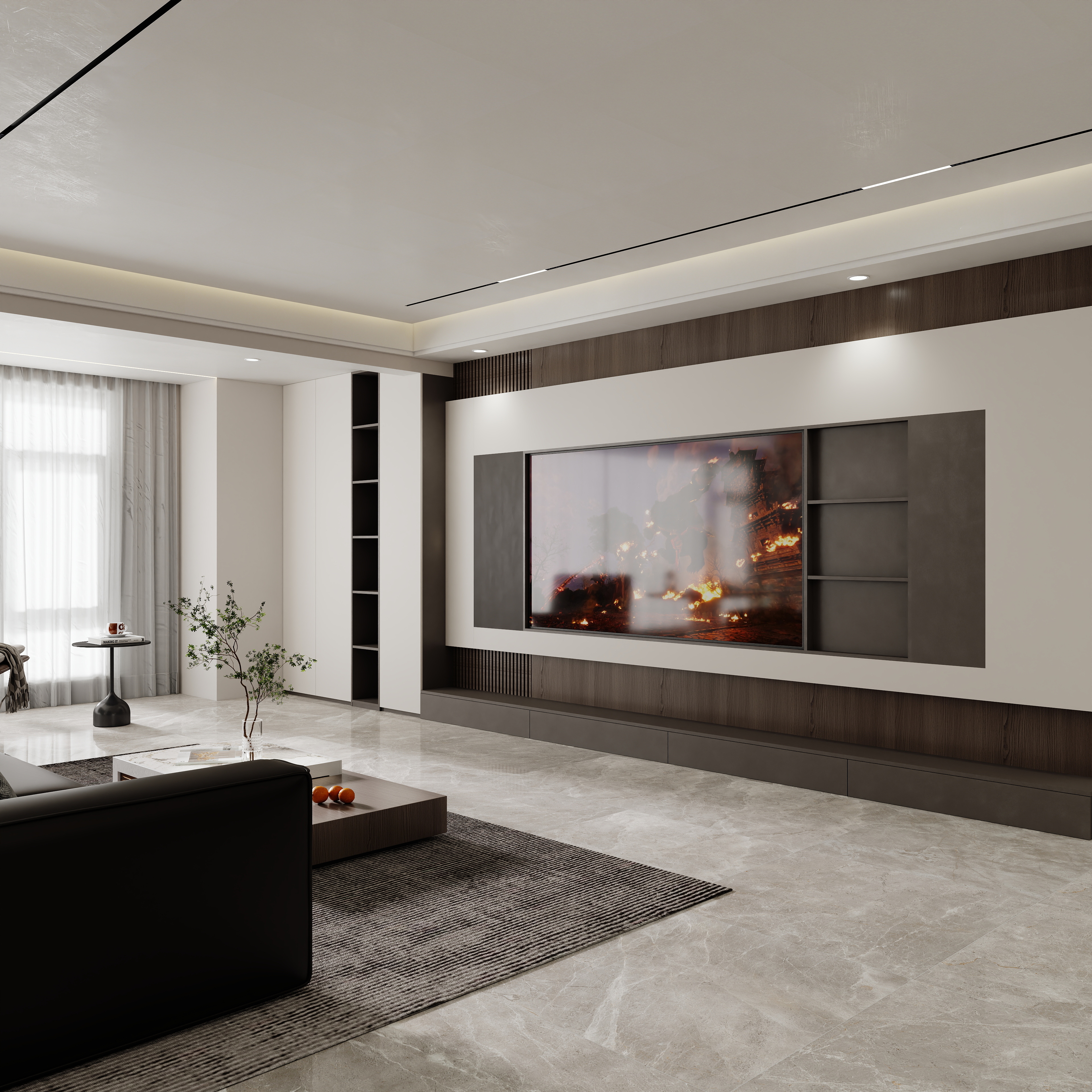 壹诺设计工作室-现代意式装修效果图