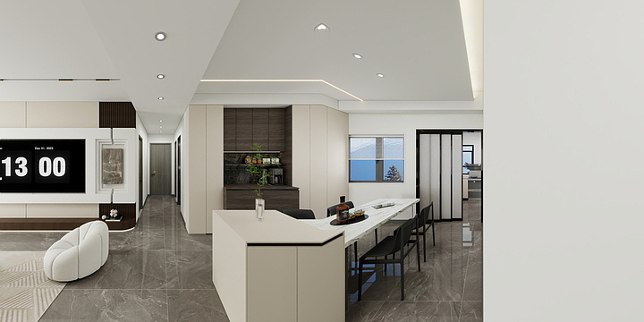 Kengkun-183㎡3室-装修设计方案