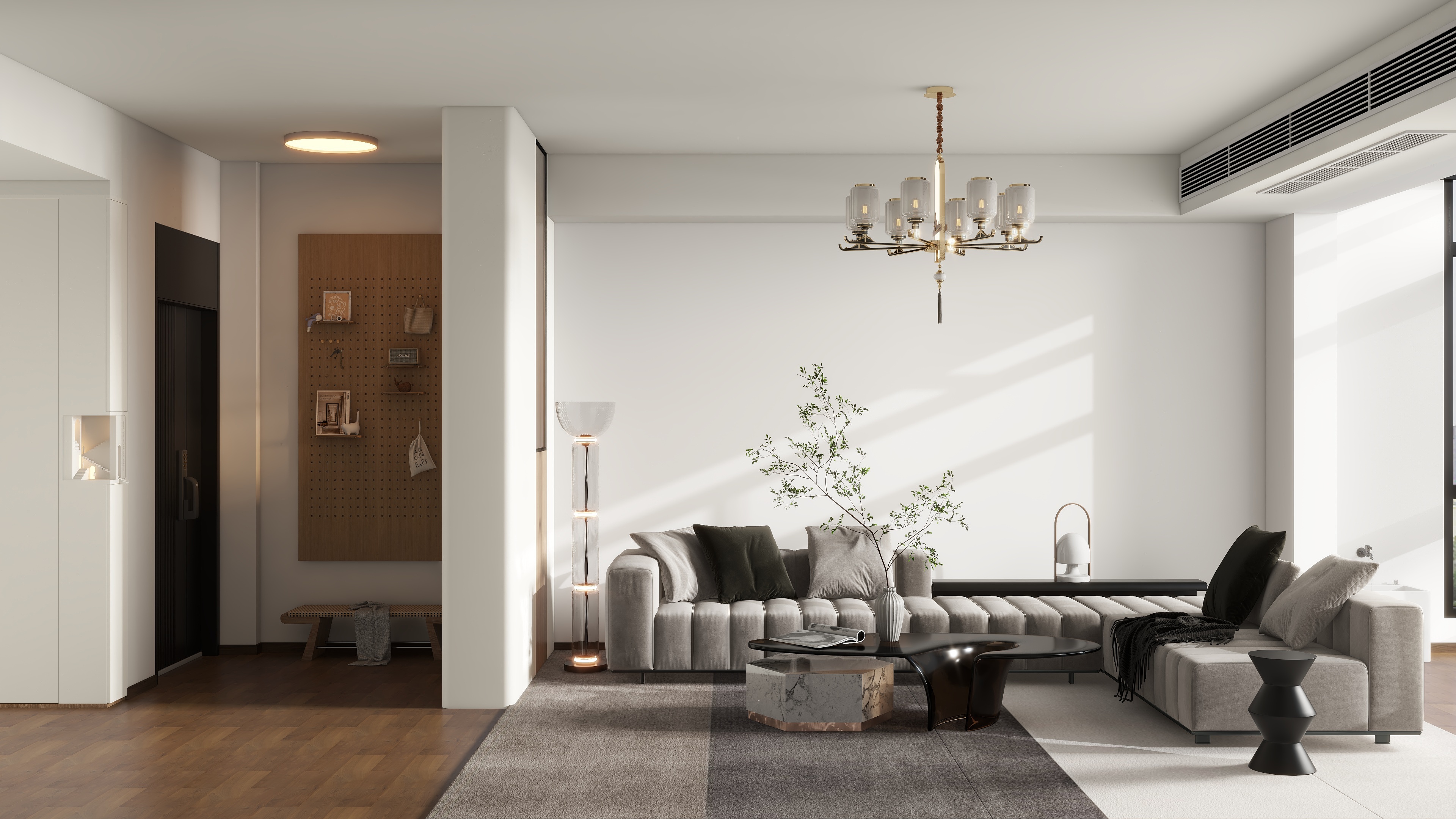 设计师珂源-新地东方花都现代简约162㎡4室-装修设计方案