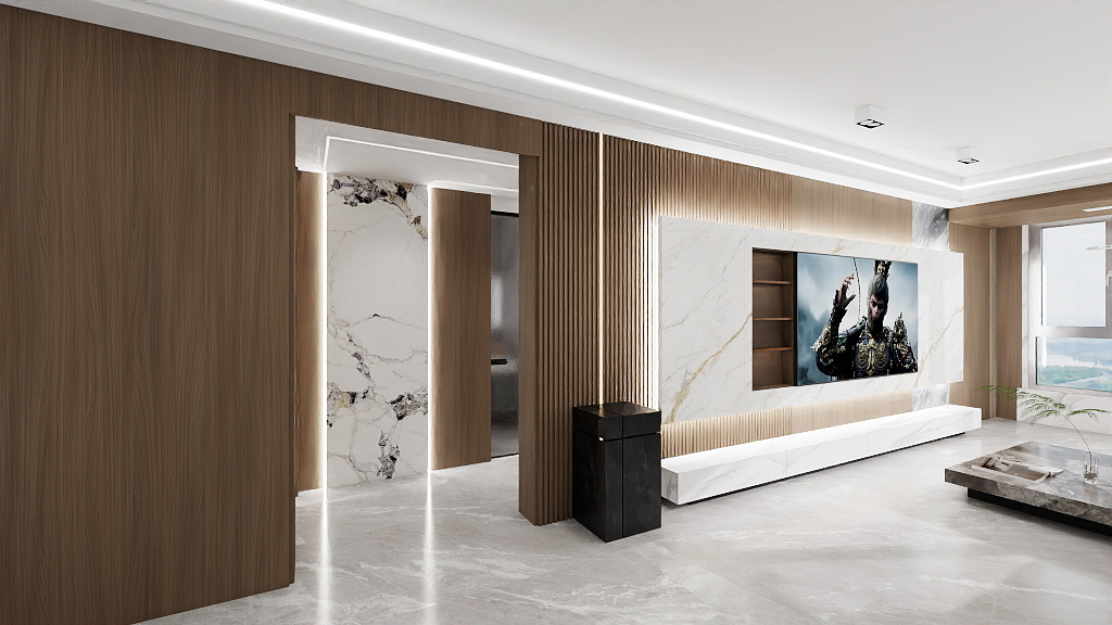 奂靖装饰设计-锦绣潢南三室两厅一卫 约96平-副本-装修设计方案