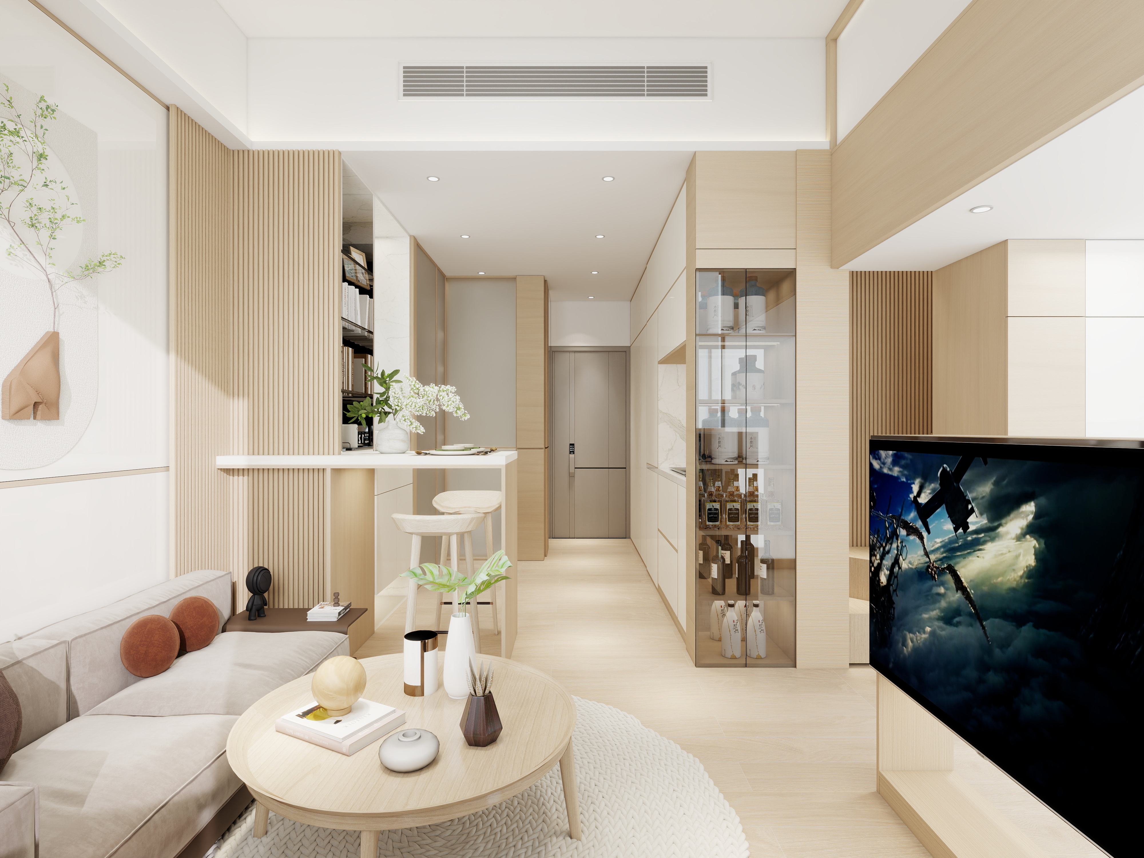 廸偉-黃金海灣意藍-現代開放式-装修设计方案