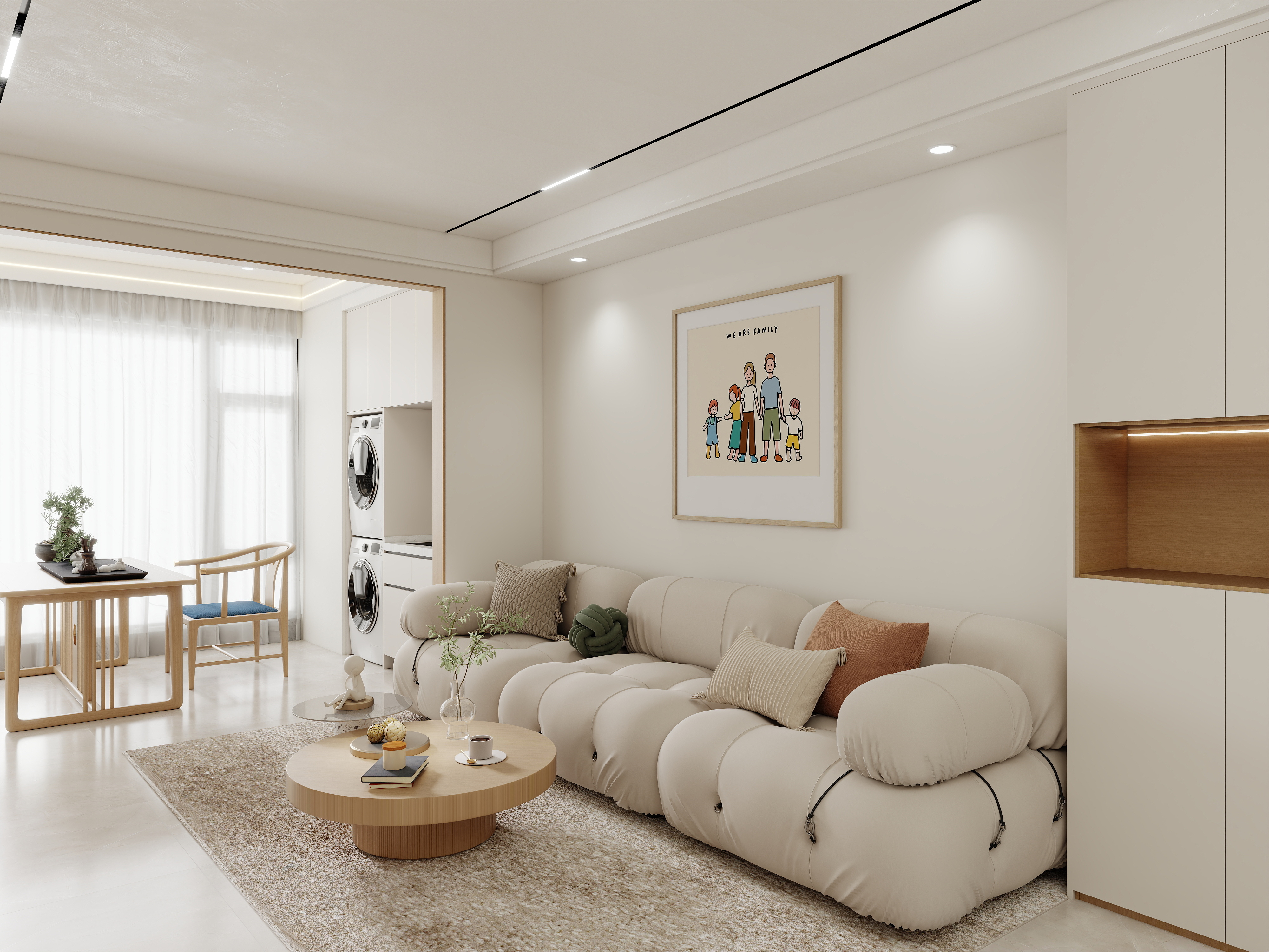 壹诺设计工作室-奶油风装修效果图