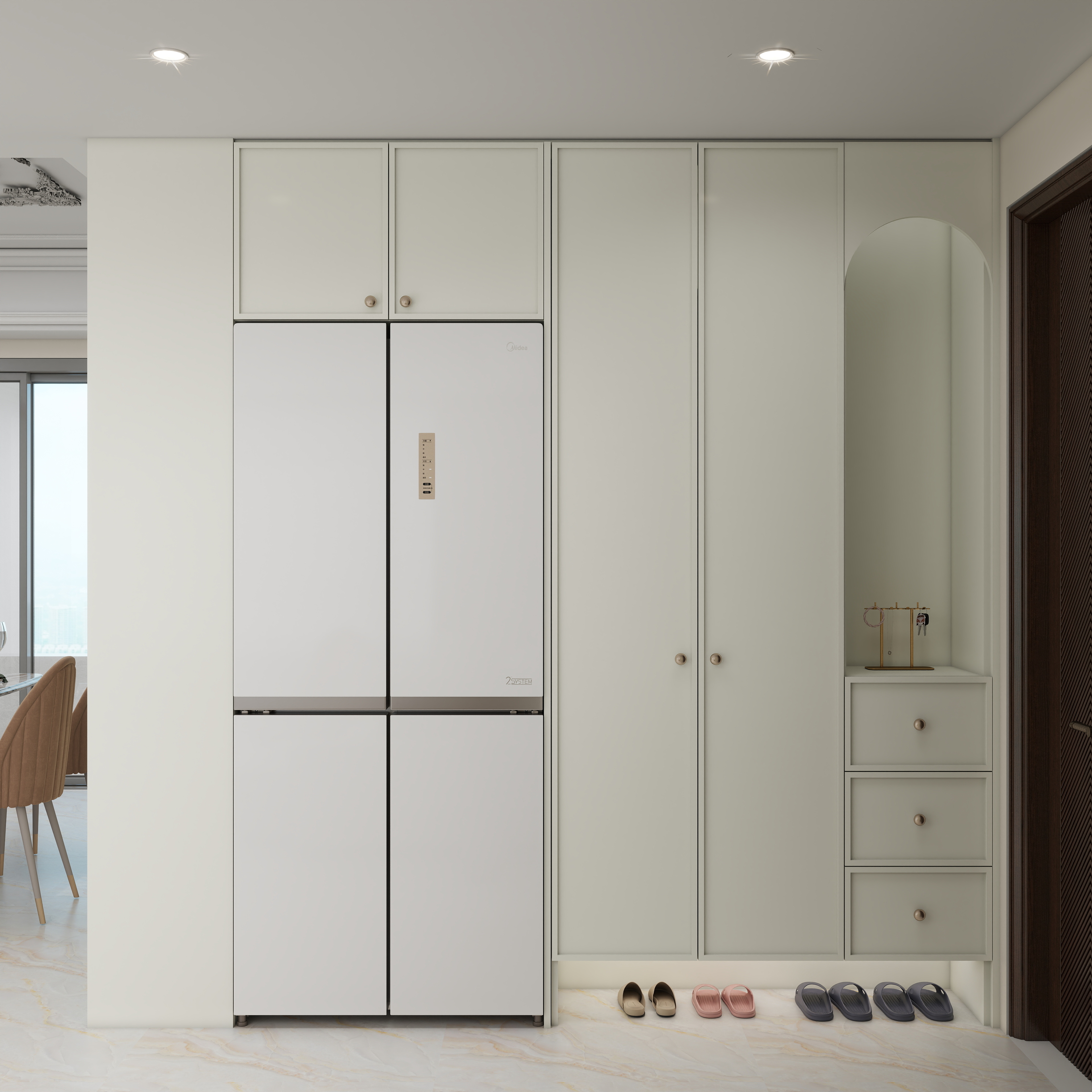 乐格家居-120㎡3室装修效果图