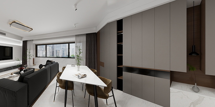 奇维装饰-西街14-1-1101现代-装修设计方案