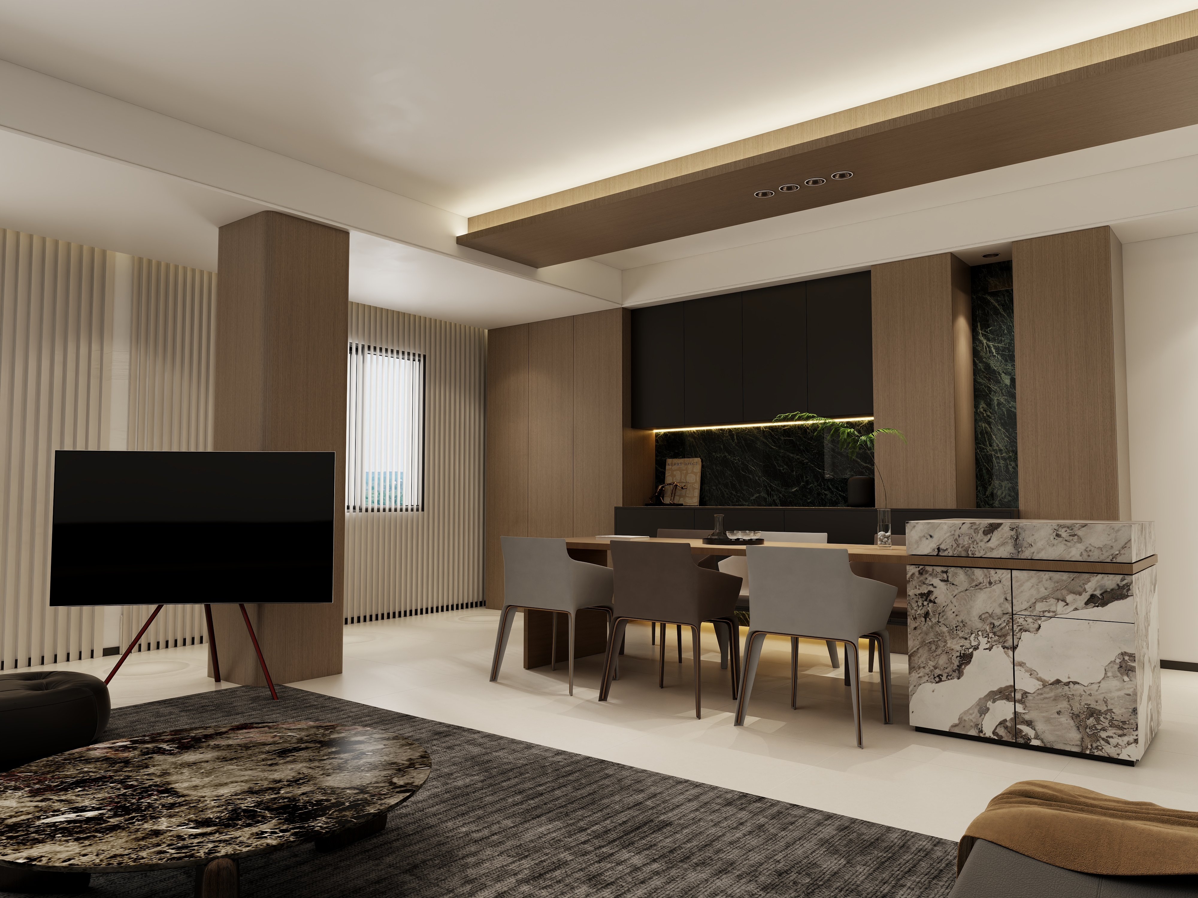 叁川空间设计-社庄意式-装修设计方案