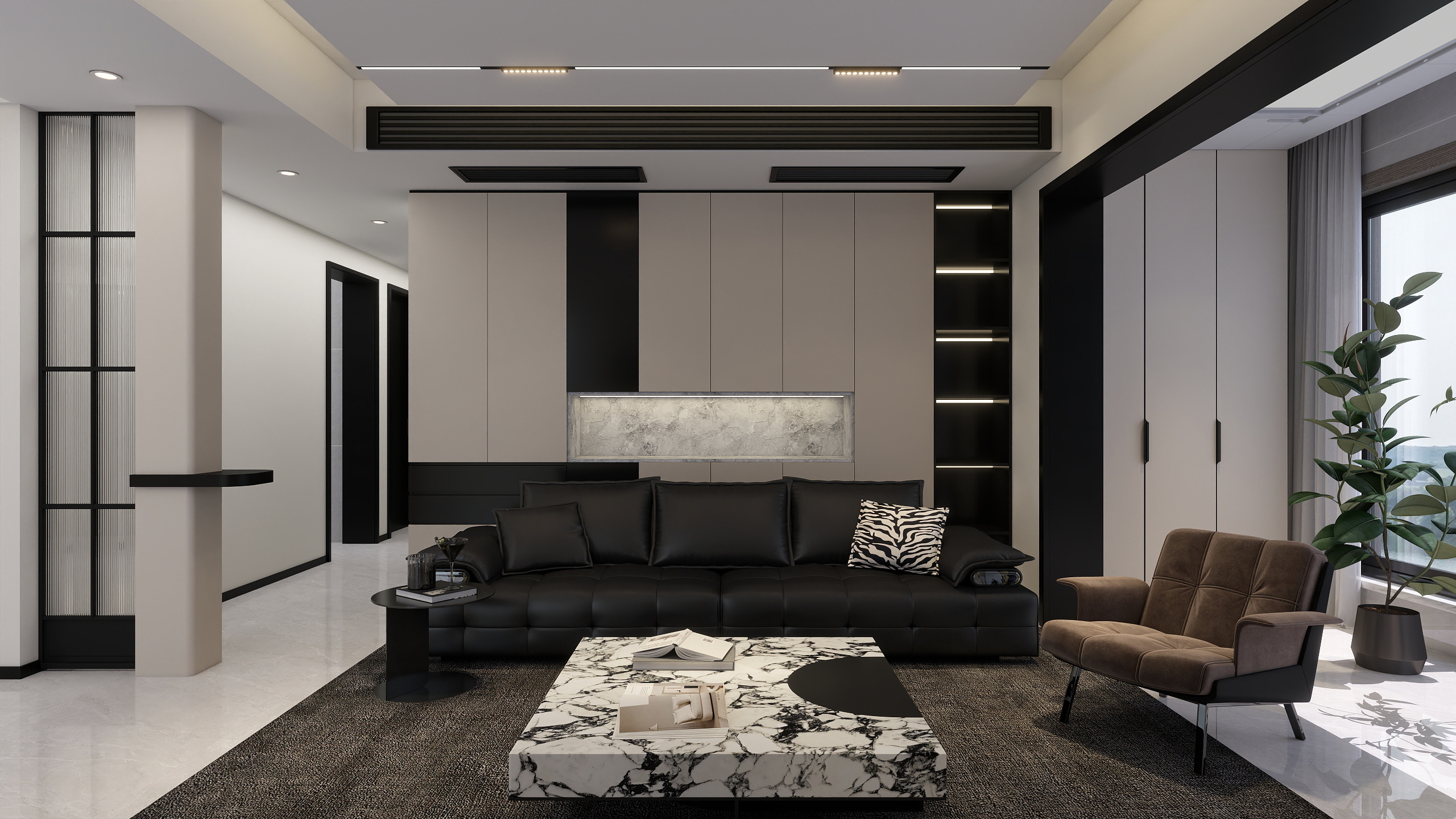 非云非鹤-四季花城-现代-120平米-装修设计方案