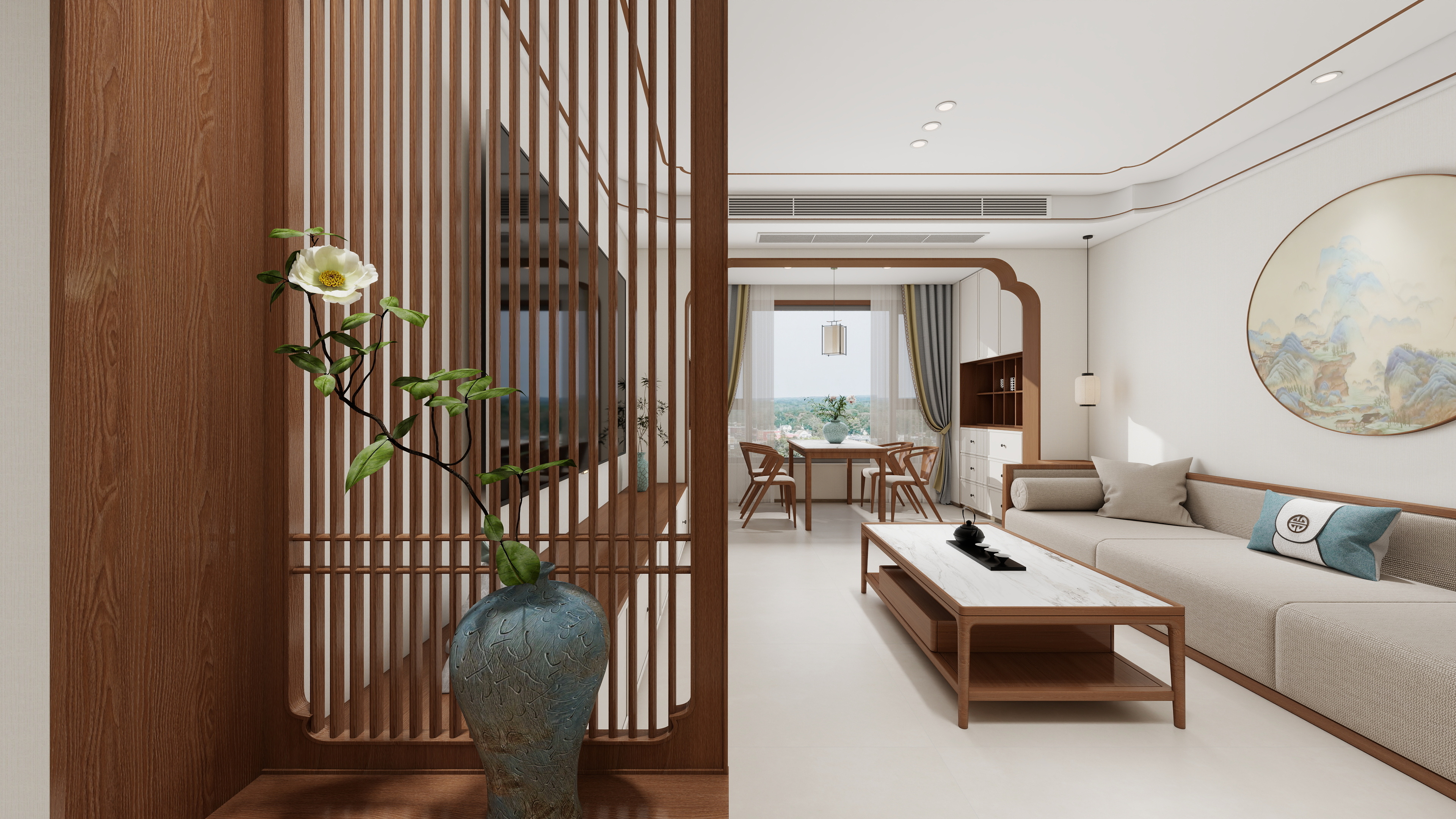 阳光cici-国风114㎡3室装修效果图