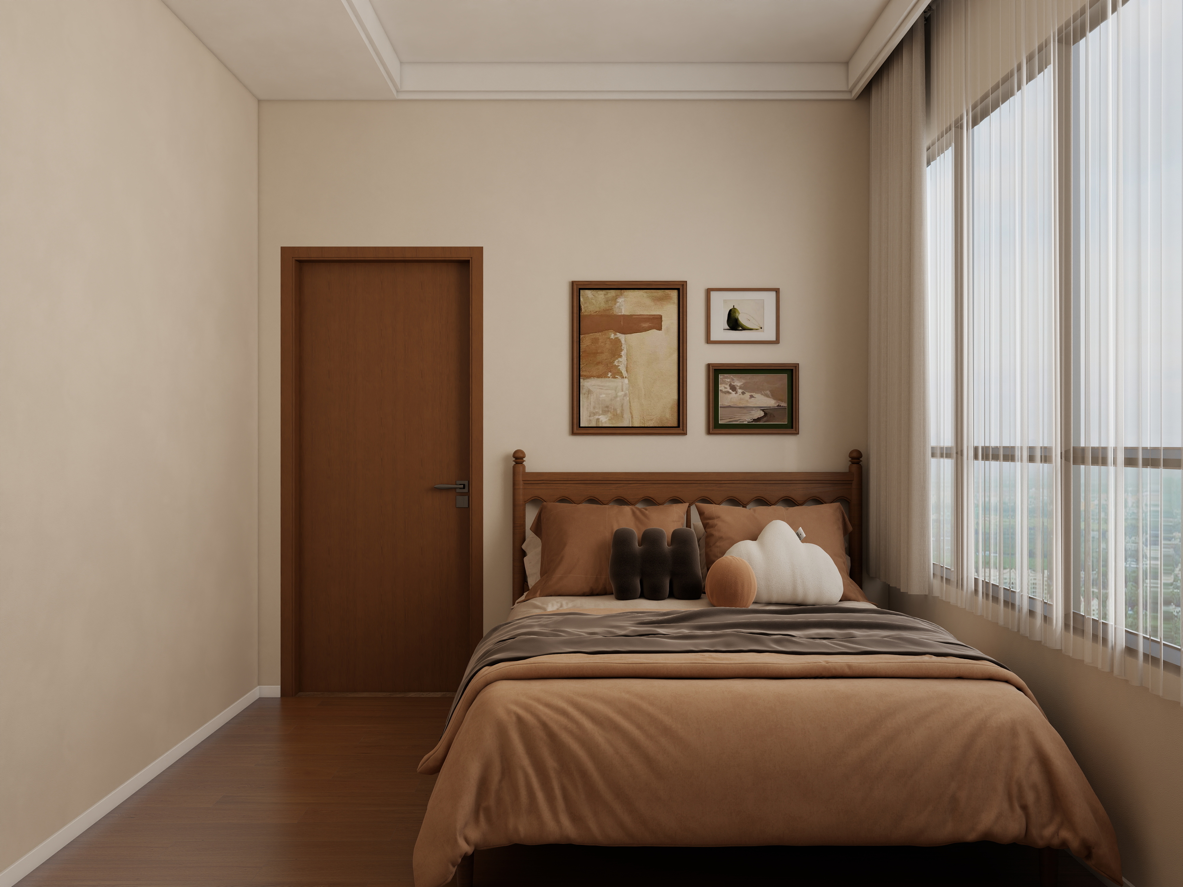 庄育霖-悦享花醍103平复古风3室装修效果图