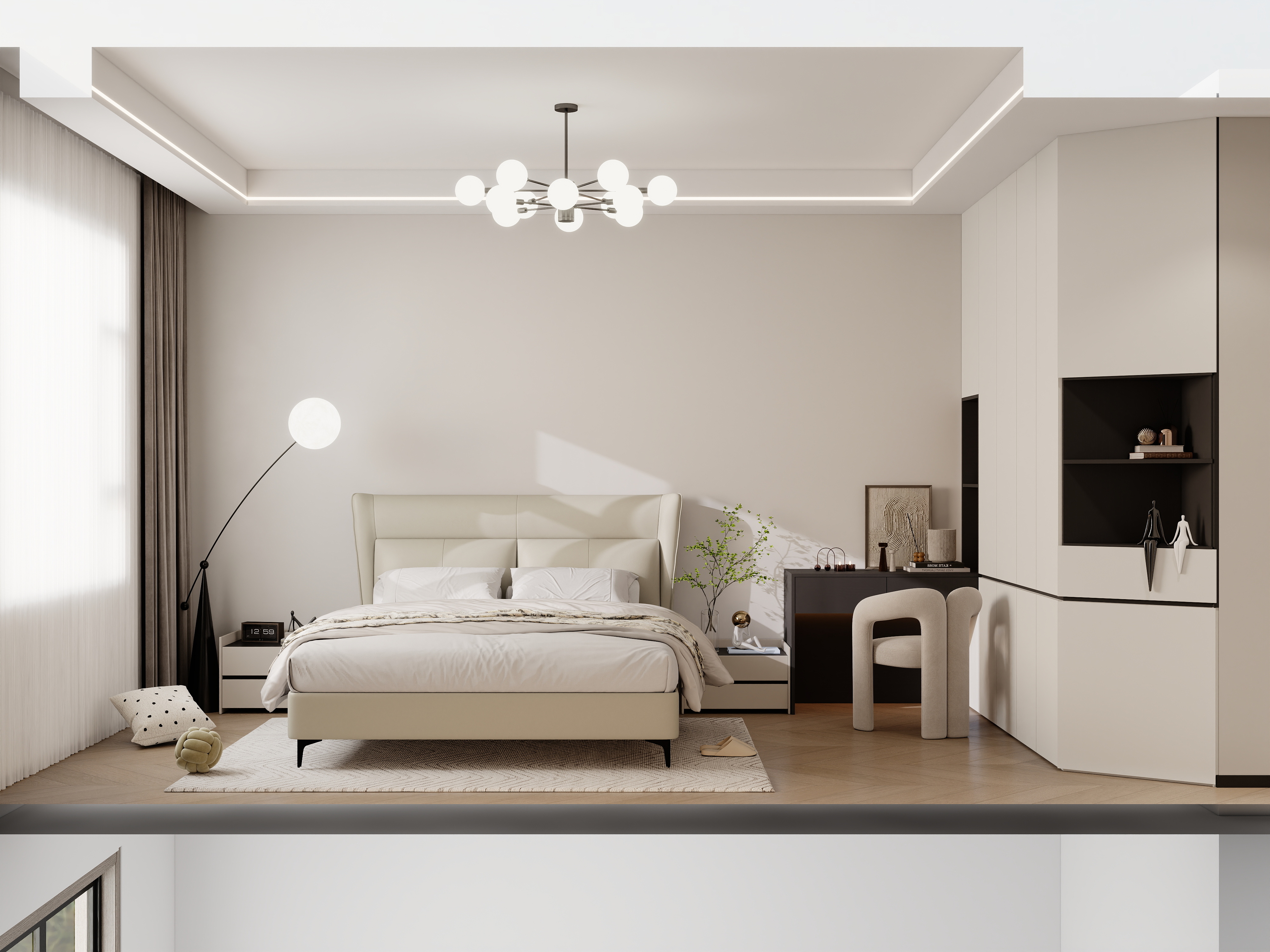 效果图展示L-红岛湾三楼-装修设计方案