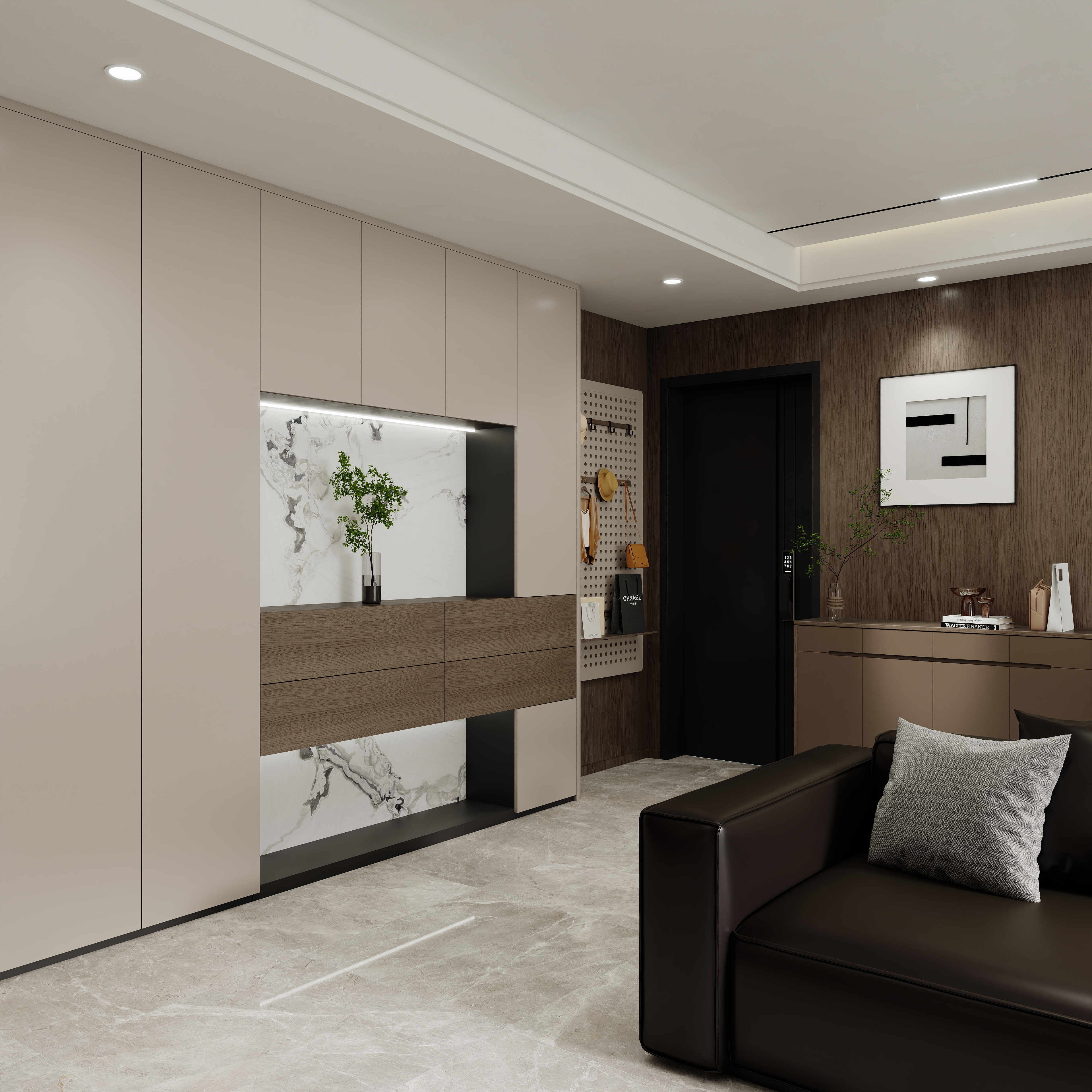 壹诺设计工作室-意式简约装修效果图