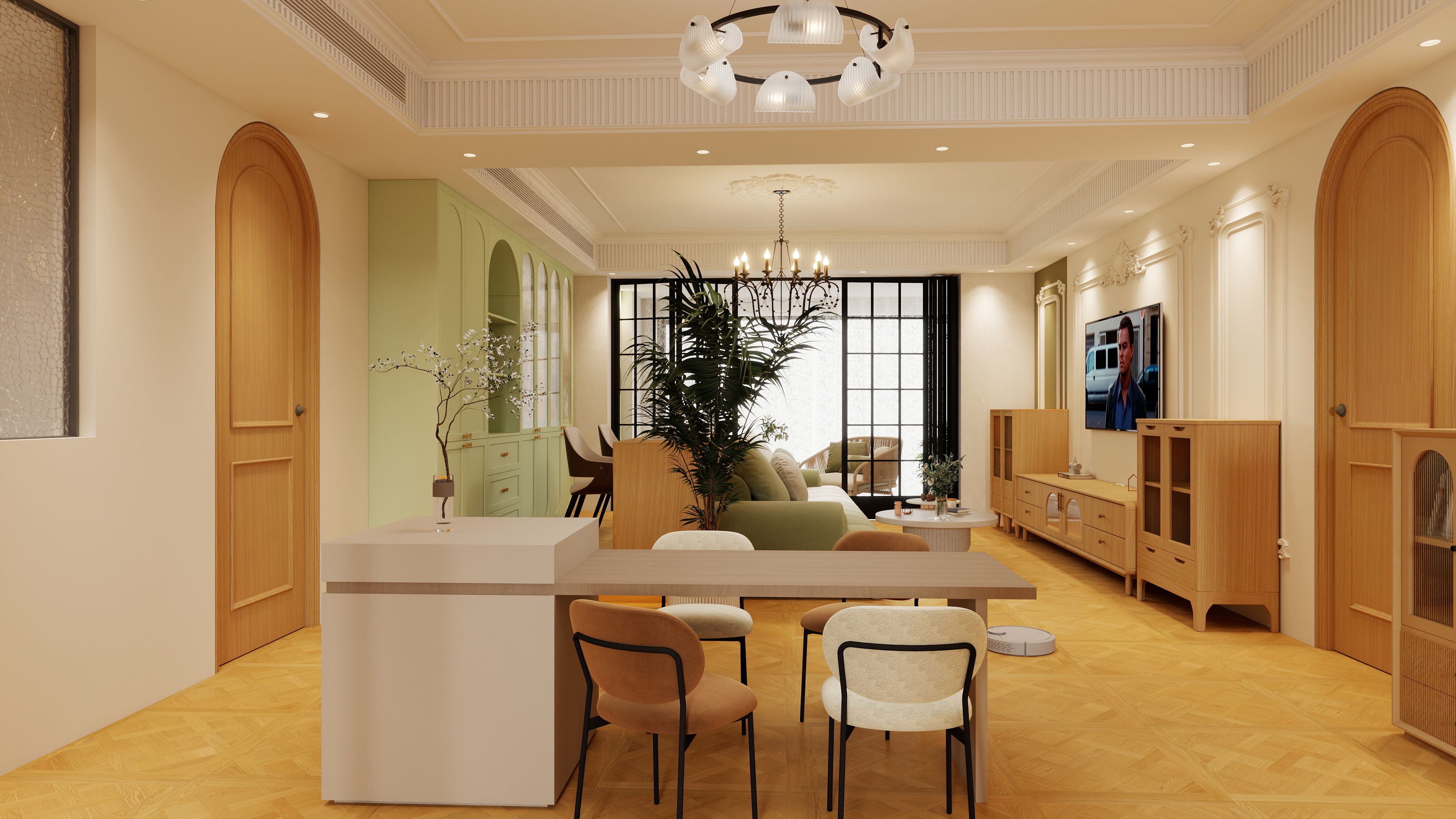 盒里HouseLab-简欧134㎡3室装修效果图