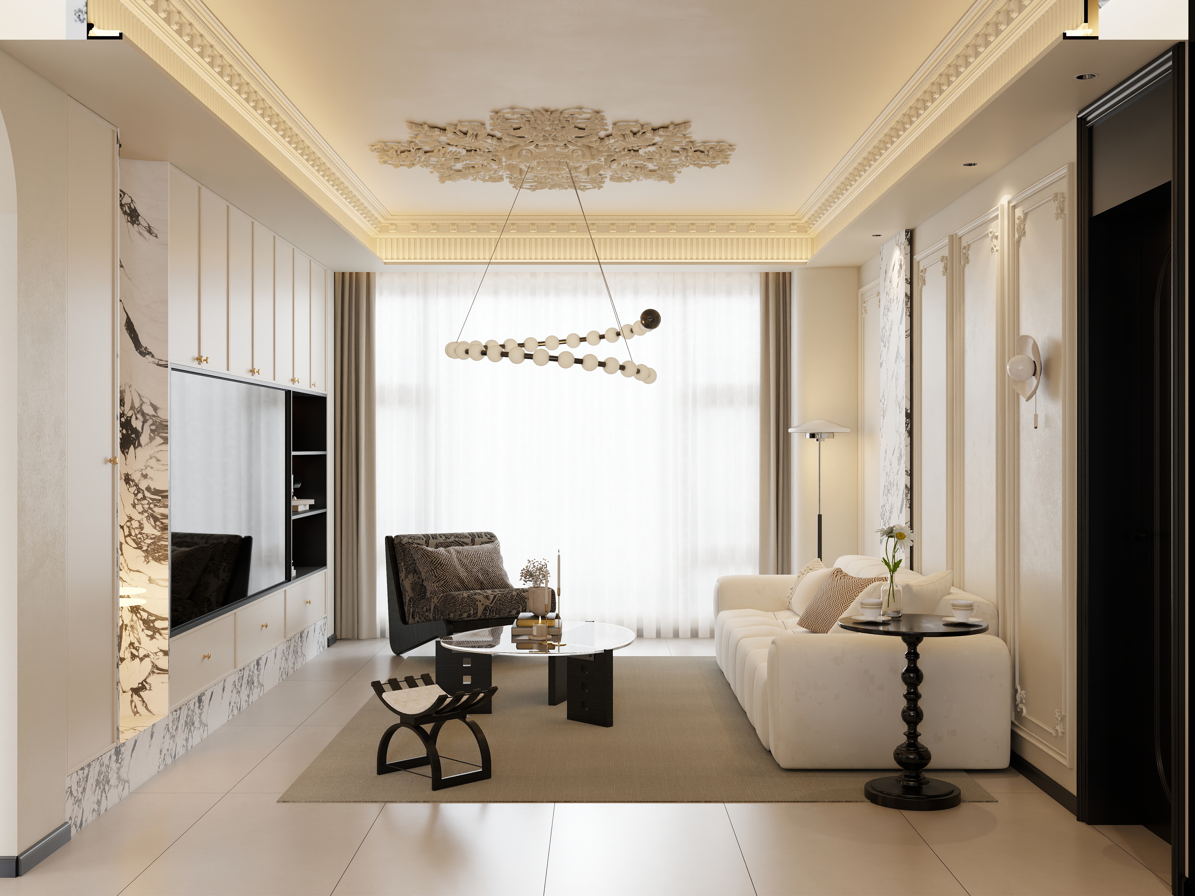 楠乔-法式03有主灯精-装修设计方案