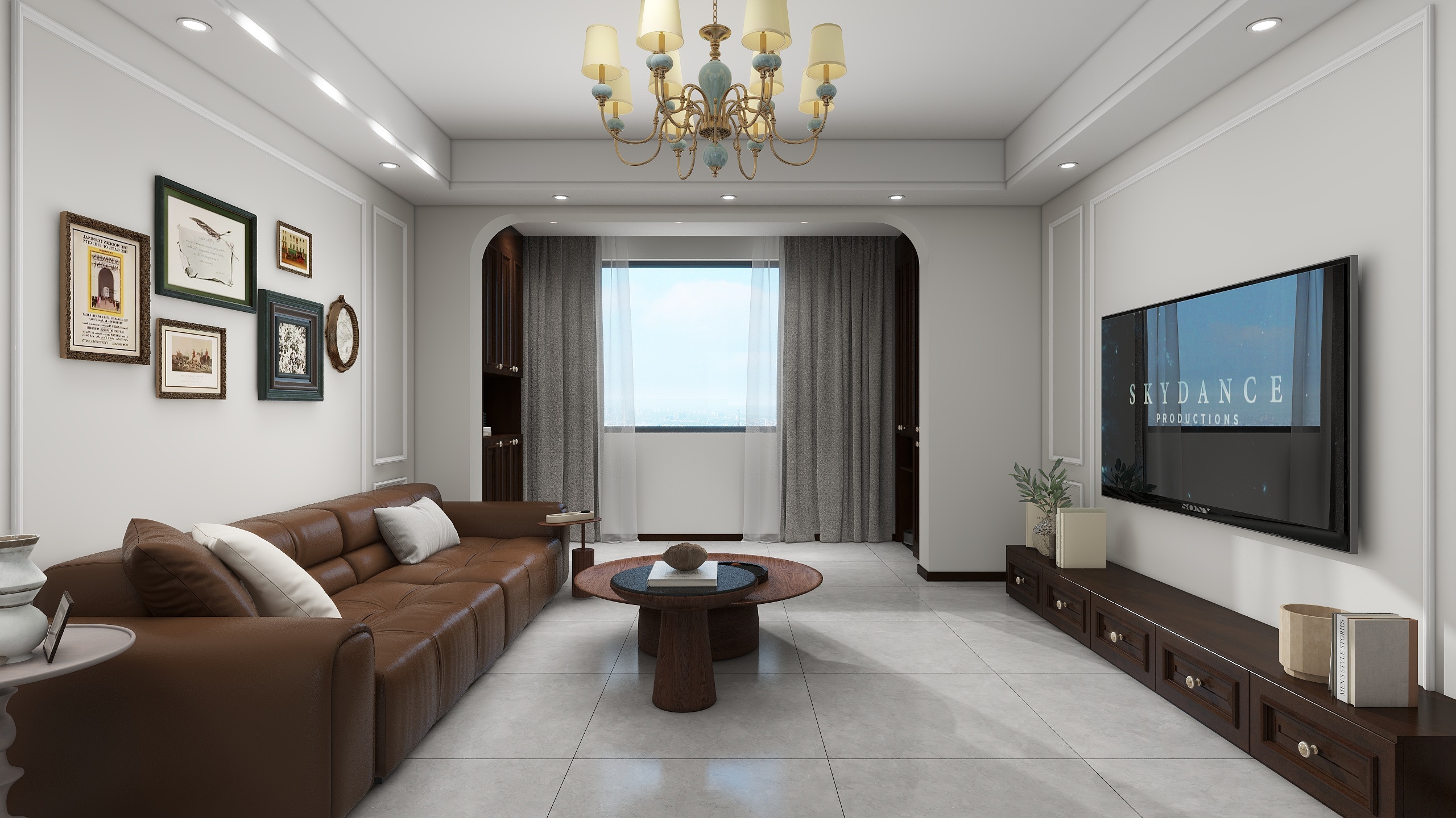 老送的空酒瓶-银丰玺悦5号楼美式-装修设计方案