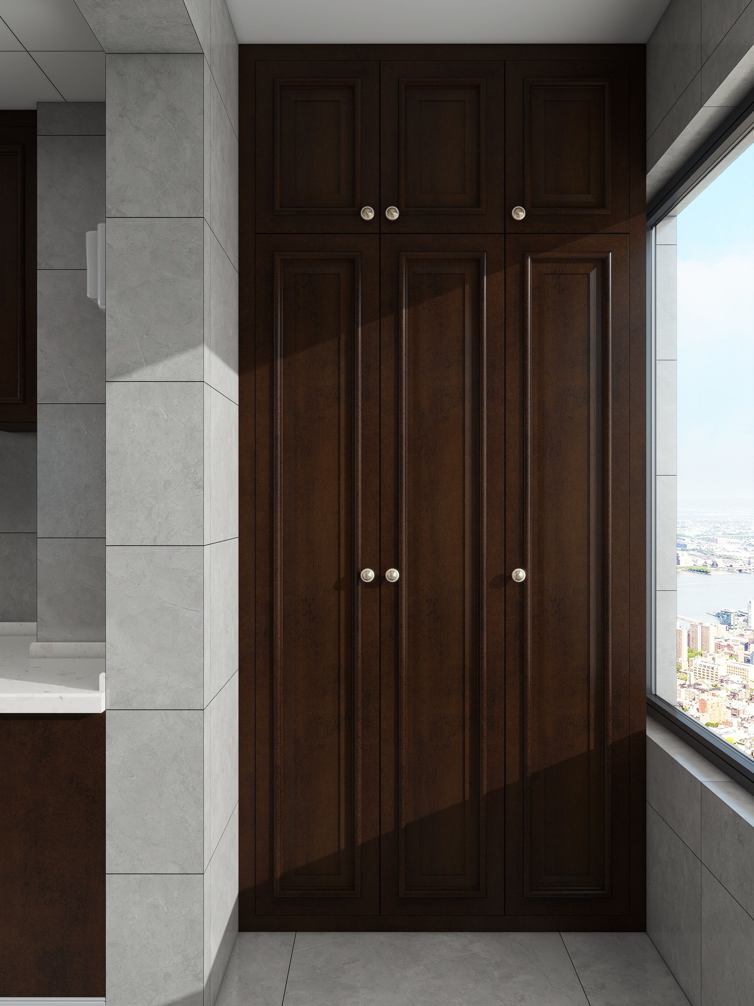 老送的空酒瓶-银丰玺悦5号楼美式装修效果图