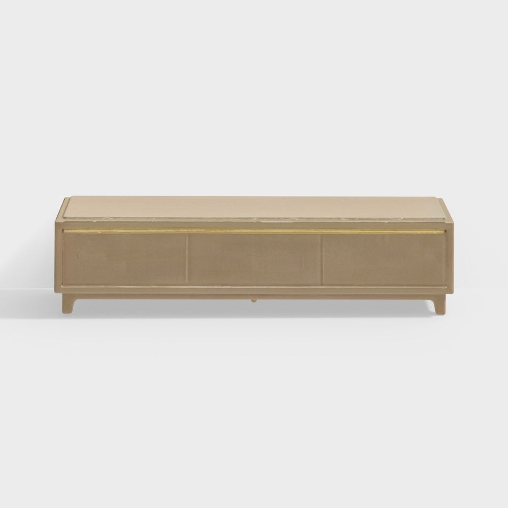 Mojave Solidwood TV Unit3D模型