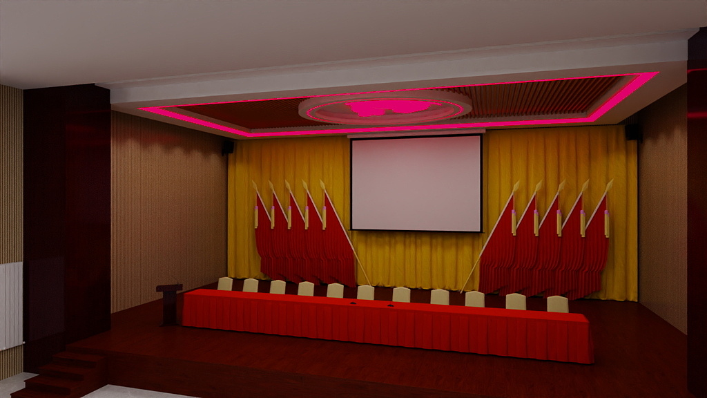 荣瀚设计工作室-展旦召会议室-装修设计方案