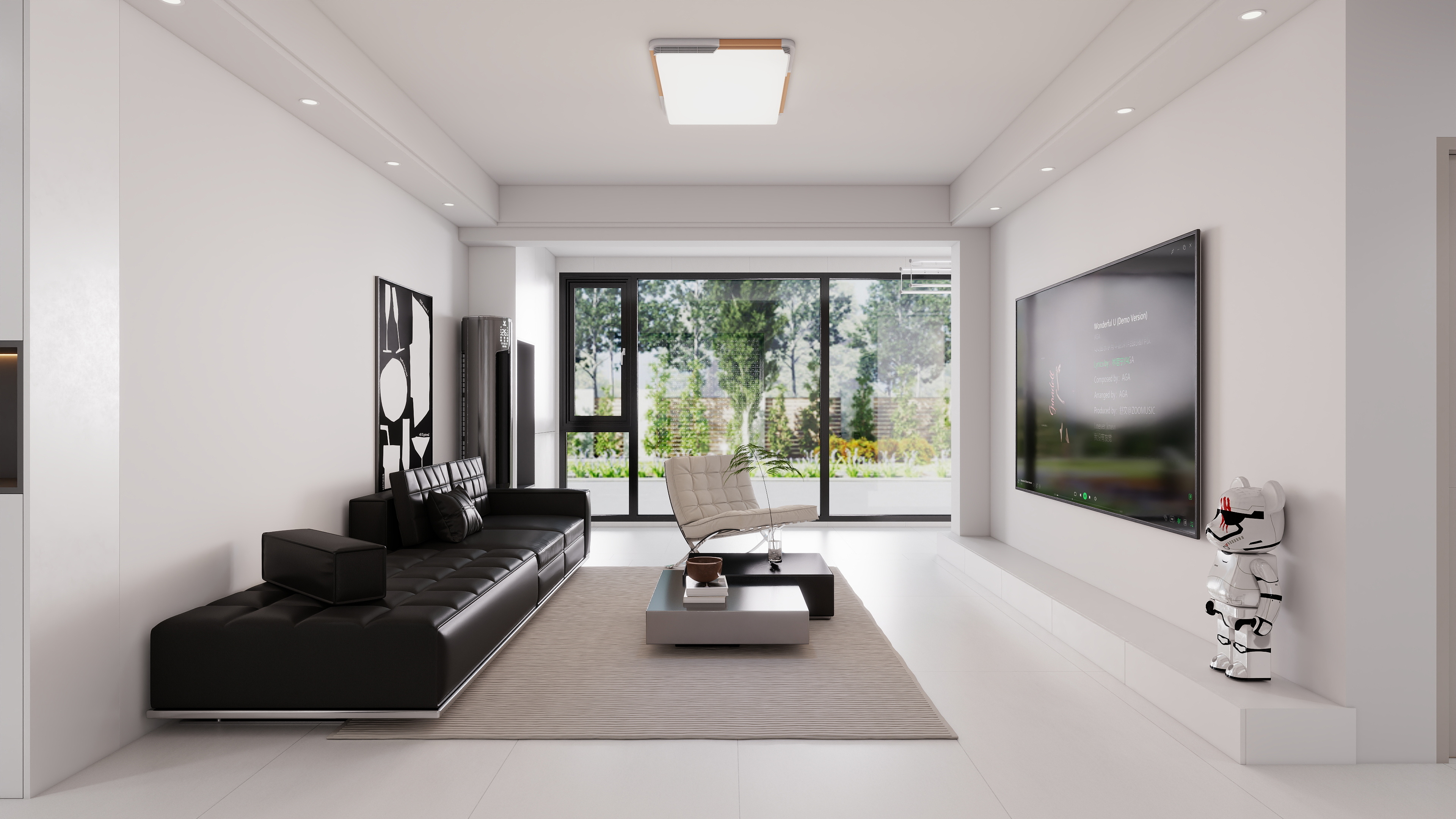 冷脾气室内设计装修-康桥明月湾现代22-702-装修设计方案