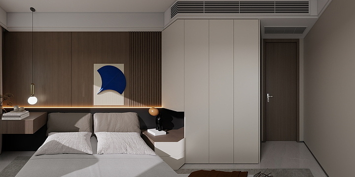 夏雪室内设计-滨河上院1402意式极简-装修设计方案