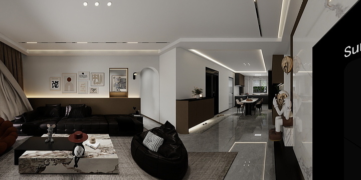 乐亭好莱客全案设计师徐江洁-湖林景苑124-1-1302（意式轻奢）-装修设计方案