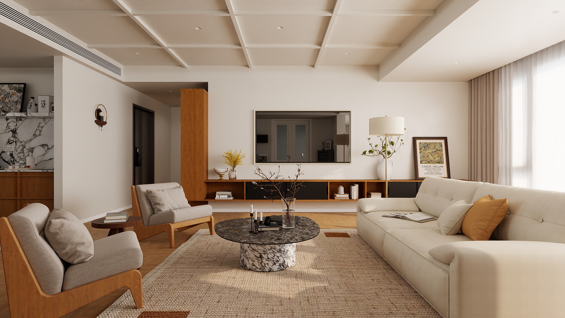 A周素人设计-轻复古装修效果图