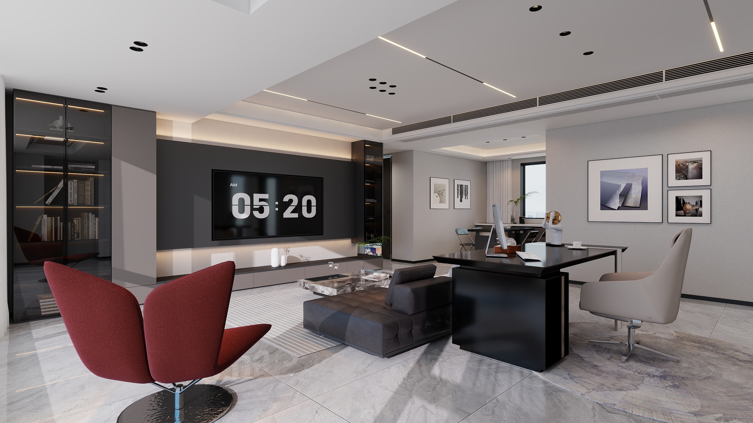 设计师Baymax-现代意式大平层--装修设计方案