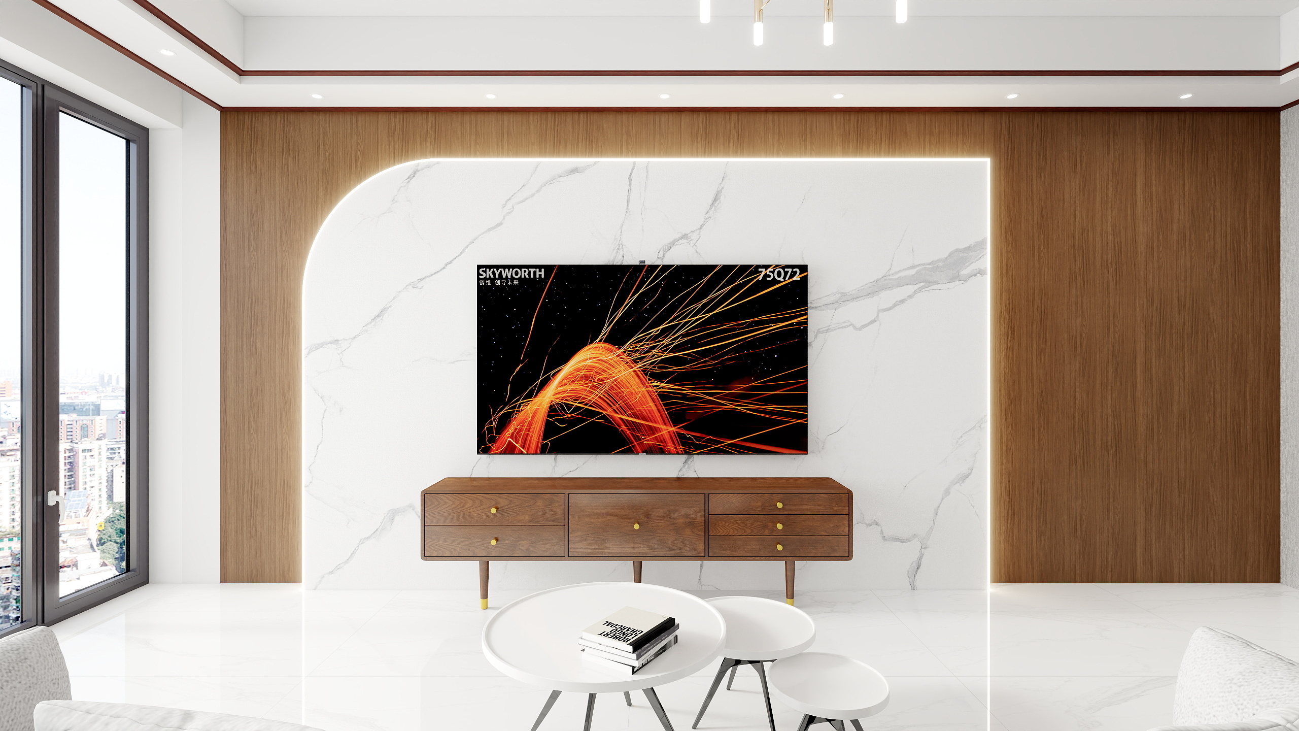 独自守候兵王-倒角造型背景墙设计2023.09.30-装修设计方案