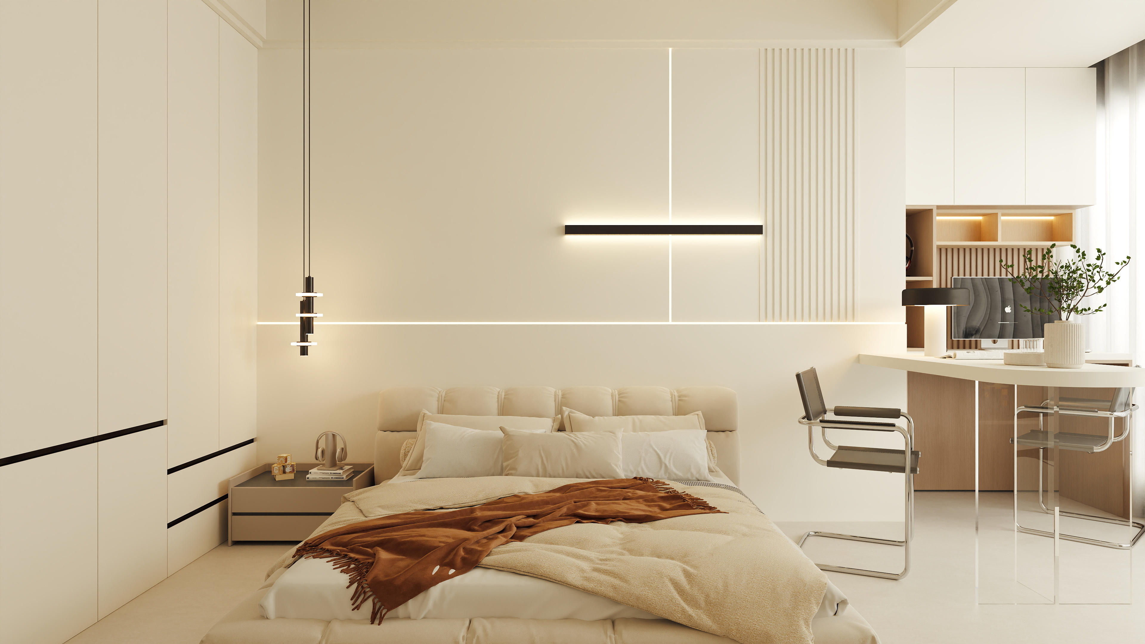 一风效果-奶油-装修设计方案