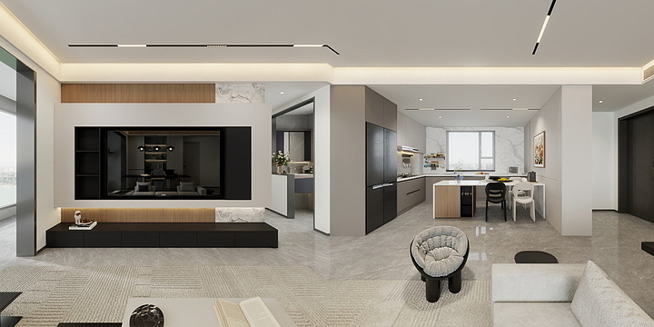 阿良良木不语-滨河云璟141㎡-装修设计方案