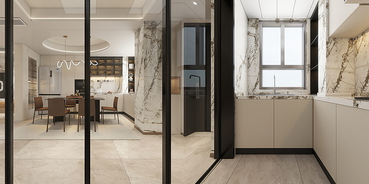 自由设计师-十二-莫里斯花园一楼-装修设计方案