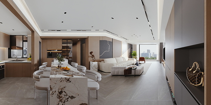 零点效果图代画-云山诗意棋乐居5栋-装修设计方案