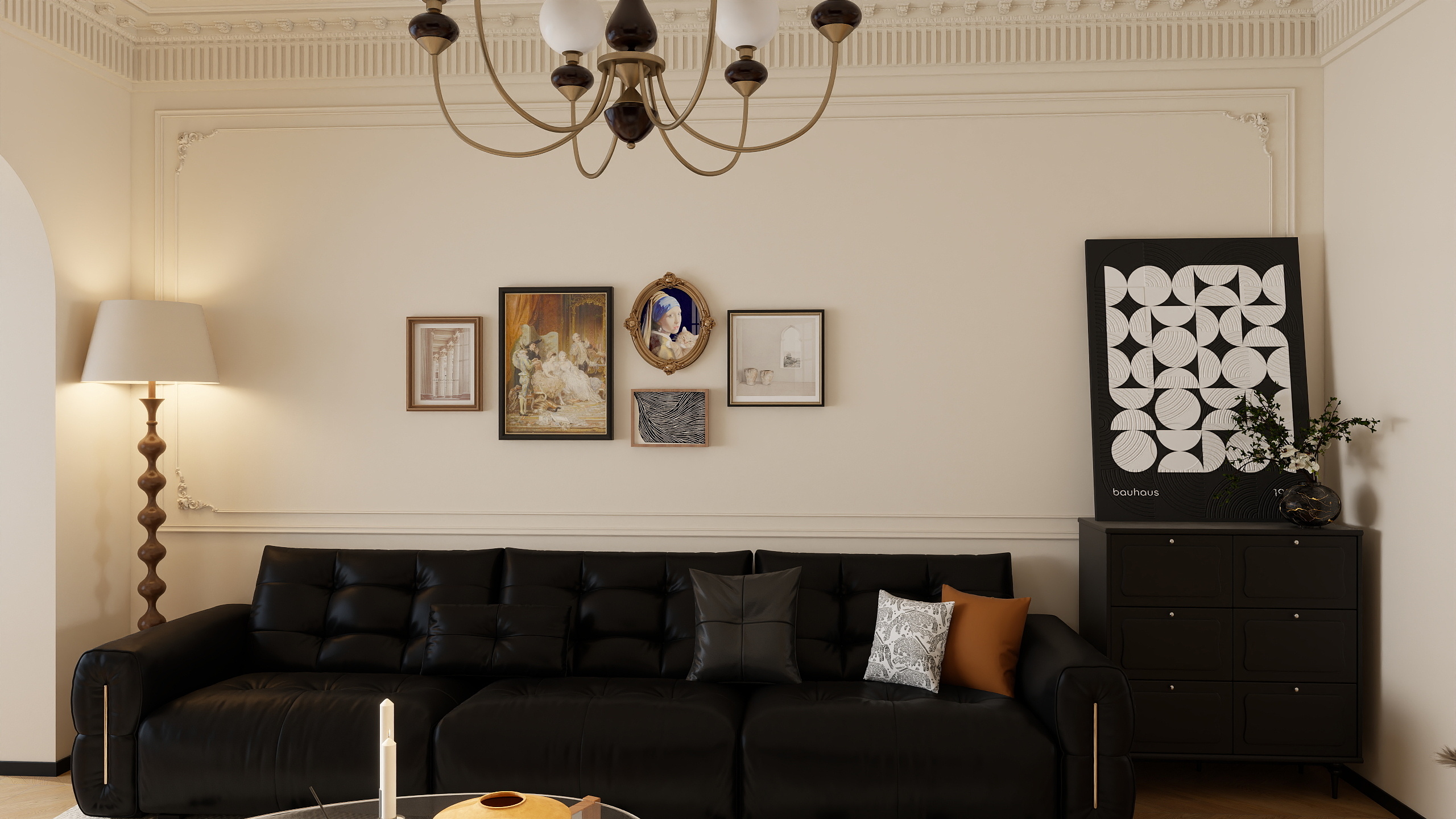 啊盼设计-中交绿城法式复古-装修设计方案