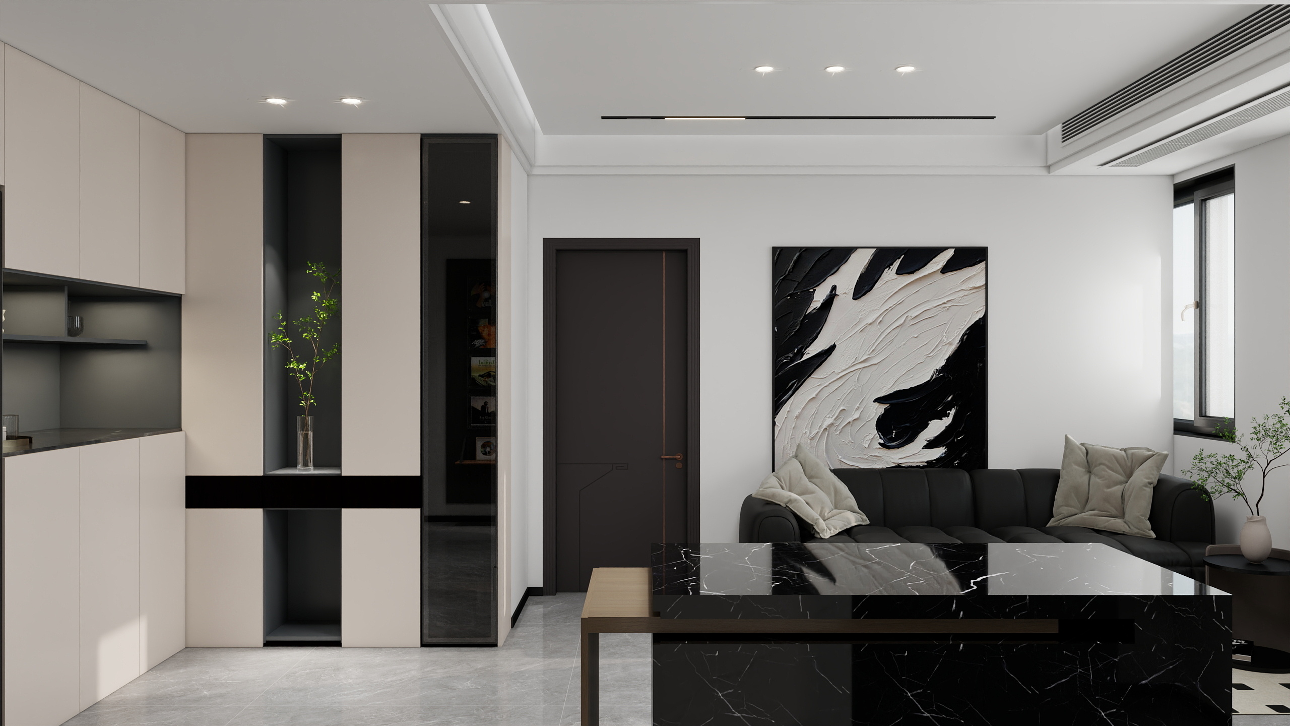 ZJChart-73㎡2室装修效果图