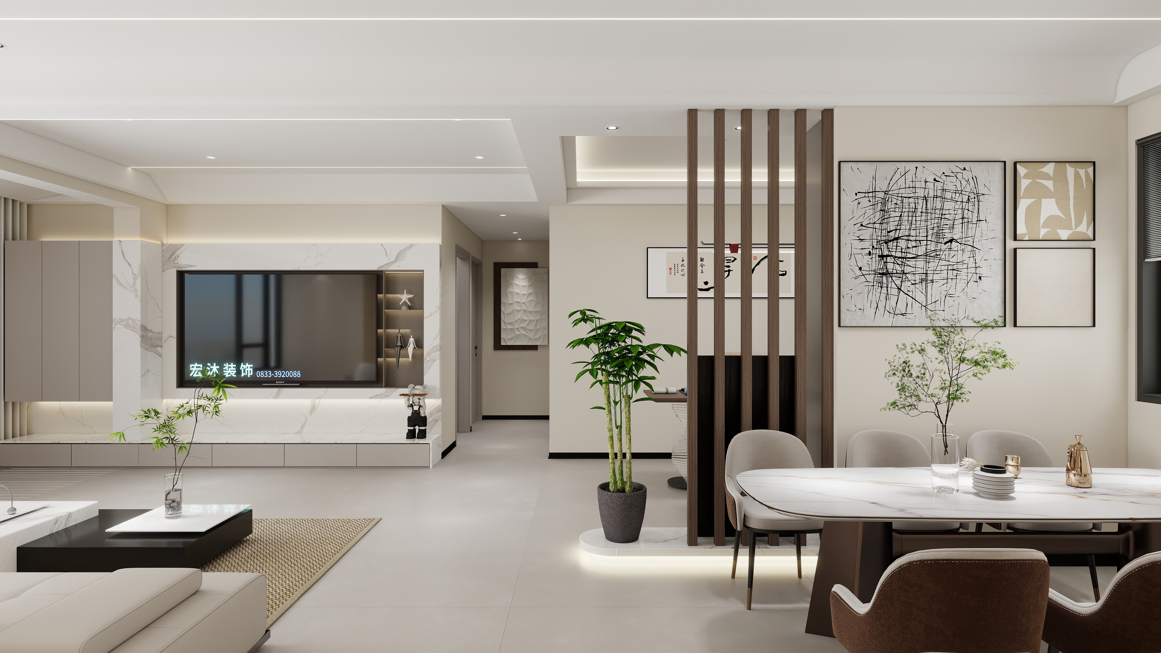 井研宏沐装饰曾旭-美的珺御府12-1-24-4调整成图-装修设计方案