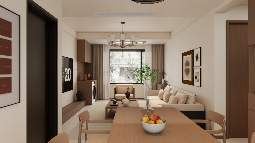 XX-DESIGN-85㎡3室装修效果图
