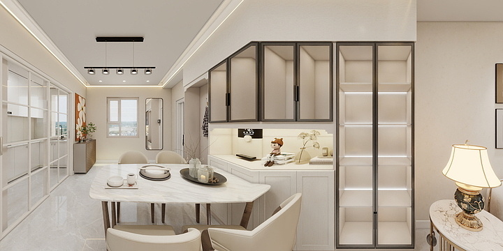 奔奔装饰设计-高平市龙丰苑北欧风格-装修设计方案